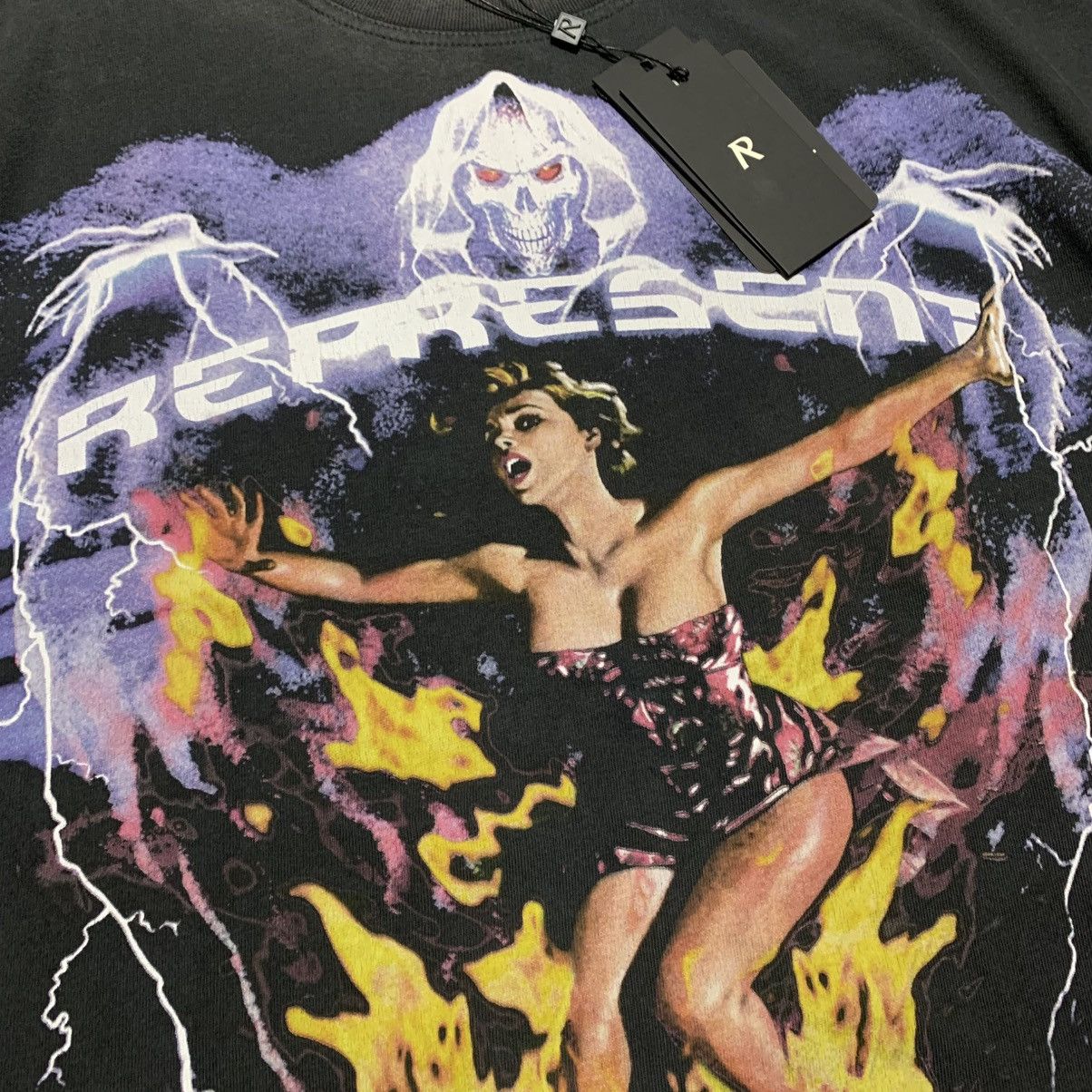 Represent Clo. Represent Medium Reign In Pain Black Te Spirit Reaper Size US M / EU 48-50 / 2 - 3 Thumbnail