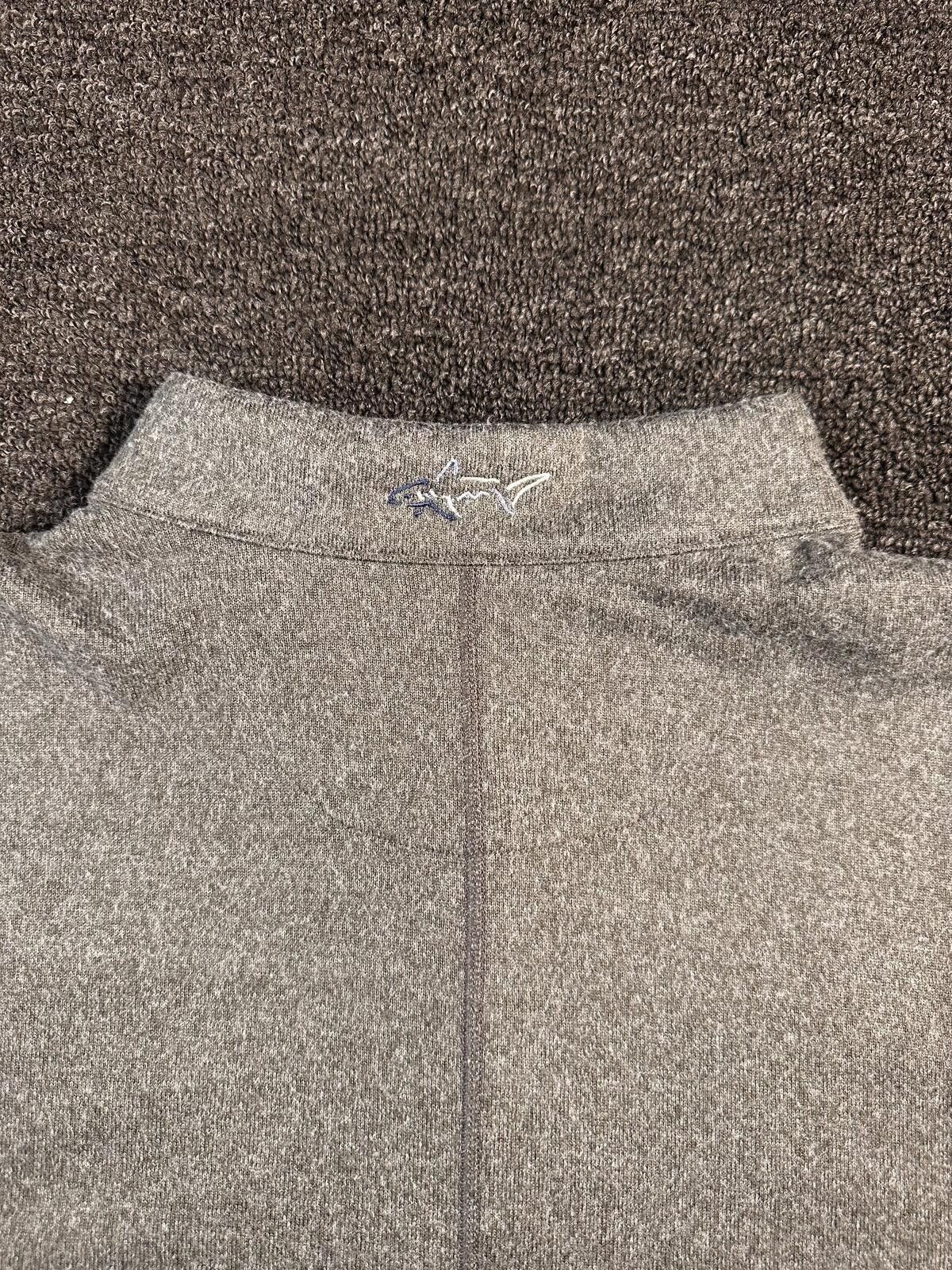 Unknown London Greg Norman Gray Quarter-Zip Sweater with Elbow Patches Size US M / EU 48-50 / 2 - 7 Thumbnail