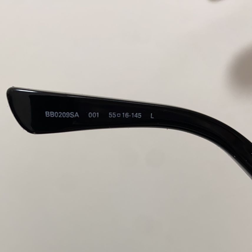 Balenciaga BALENCIAGA BB0209SA 001 Black Grey 55 mm Sunglasses Size ONE SIZE - 4 Thumbnail