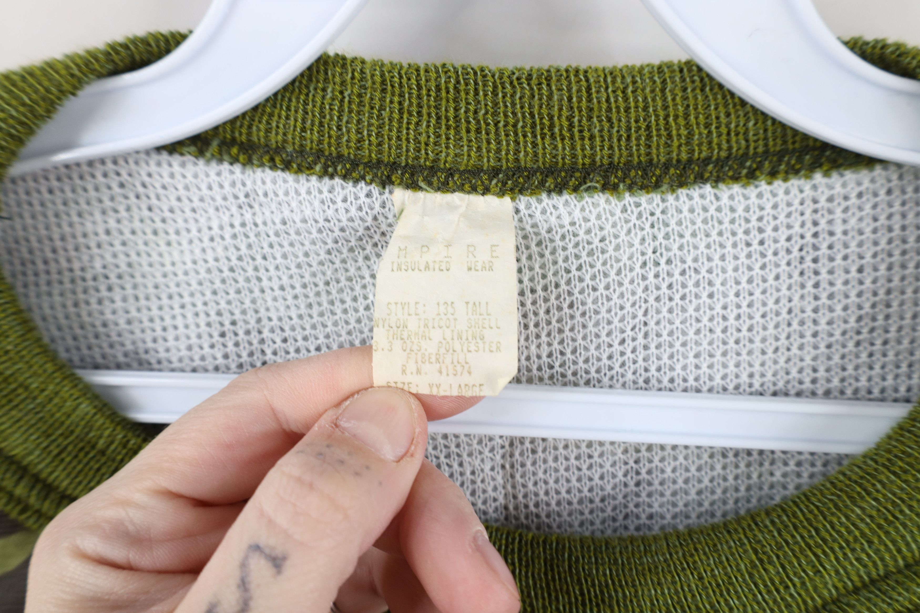 Vintage Vintage 70s Streetwear Thermal Camouflage Sweatshirt USA Size US XXL / EU 58 / 5 - 5 Thumbnail