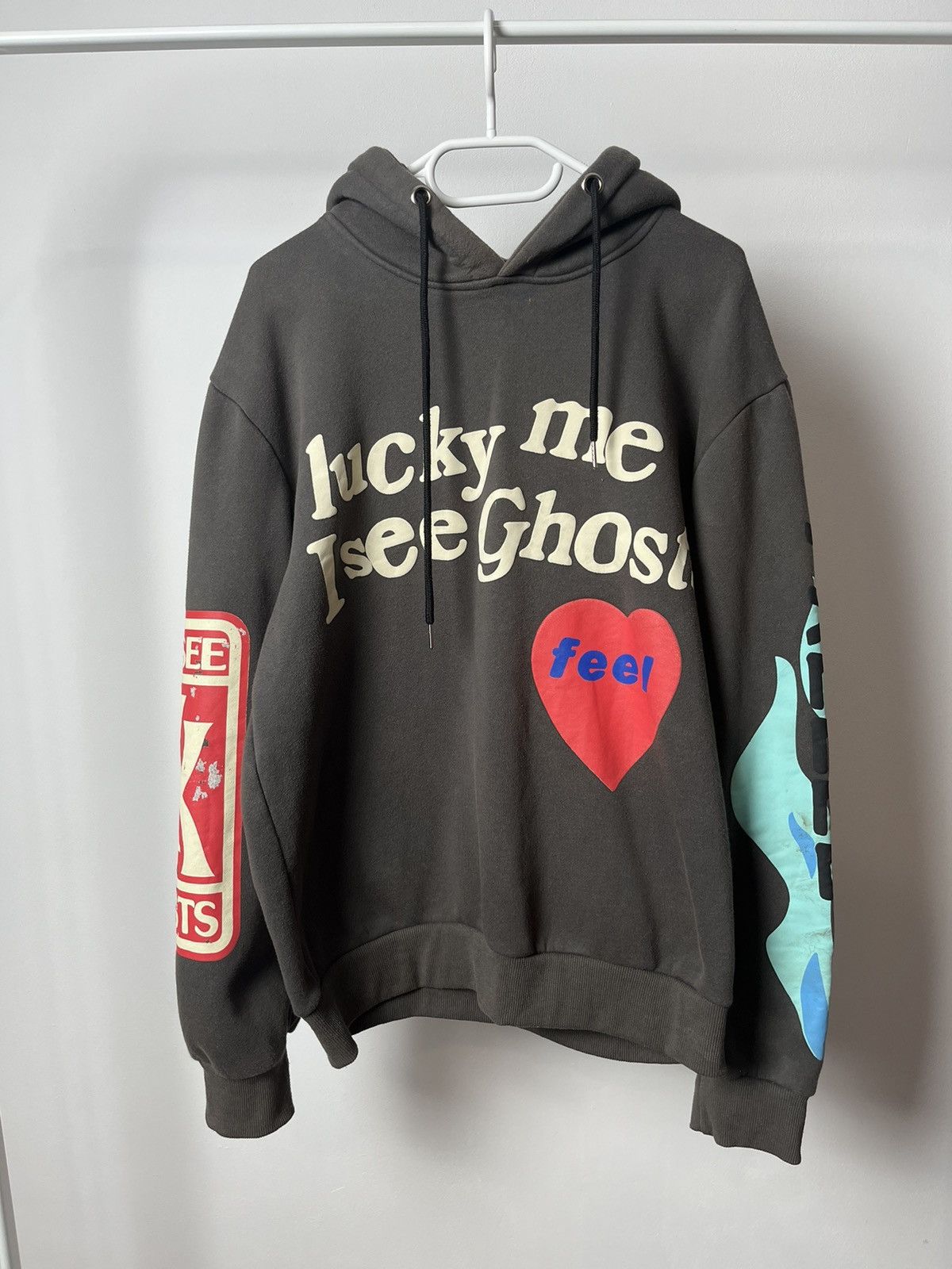 Kids Real Lucky Me I See Ghosts Hoodie Lucky Me I See Ghosts Faded