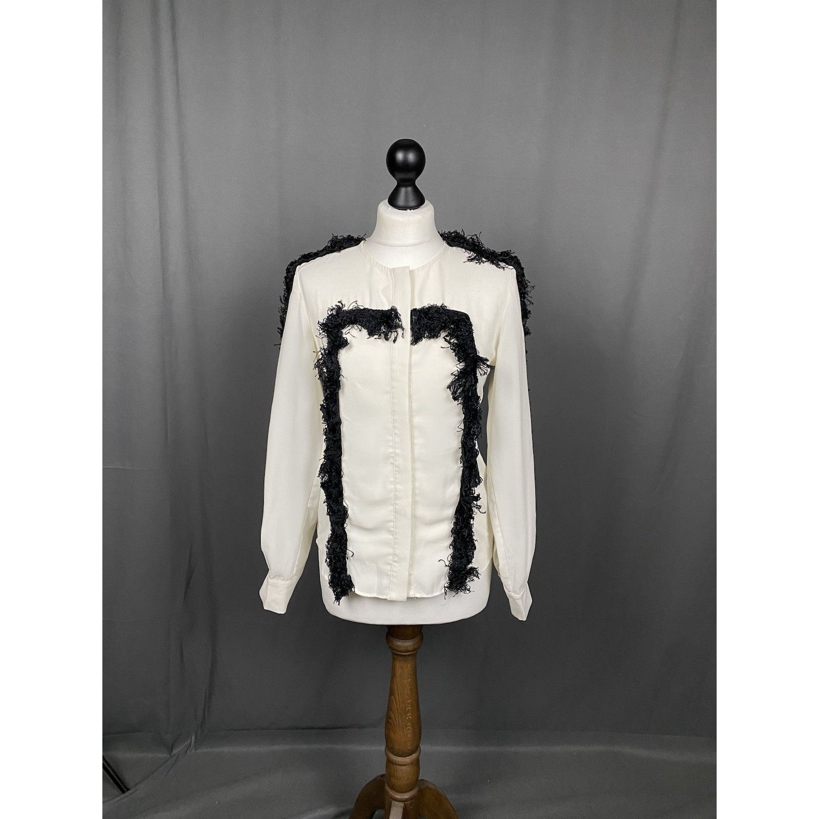 Chloe Chloe Vintage Lace Women's White Longsleeve Silk Shirt Size Size XS / US 0-2 / IT 36-38 - 3 Thumbnail