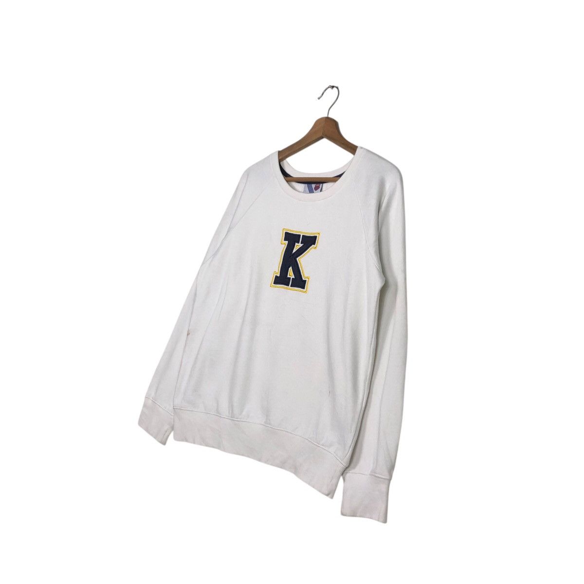 Japanese Brand × Vintage 📌Vintage Sweatshirt Rich White K.Swiss Small Pony Size US L / EU 52-54 / 3 - 3 Thumbnail