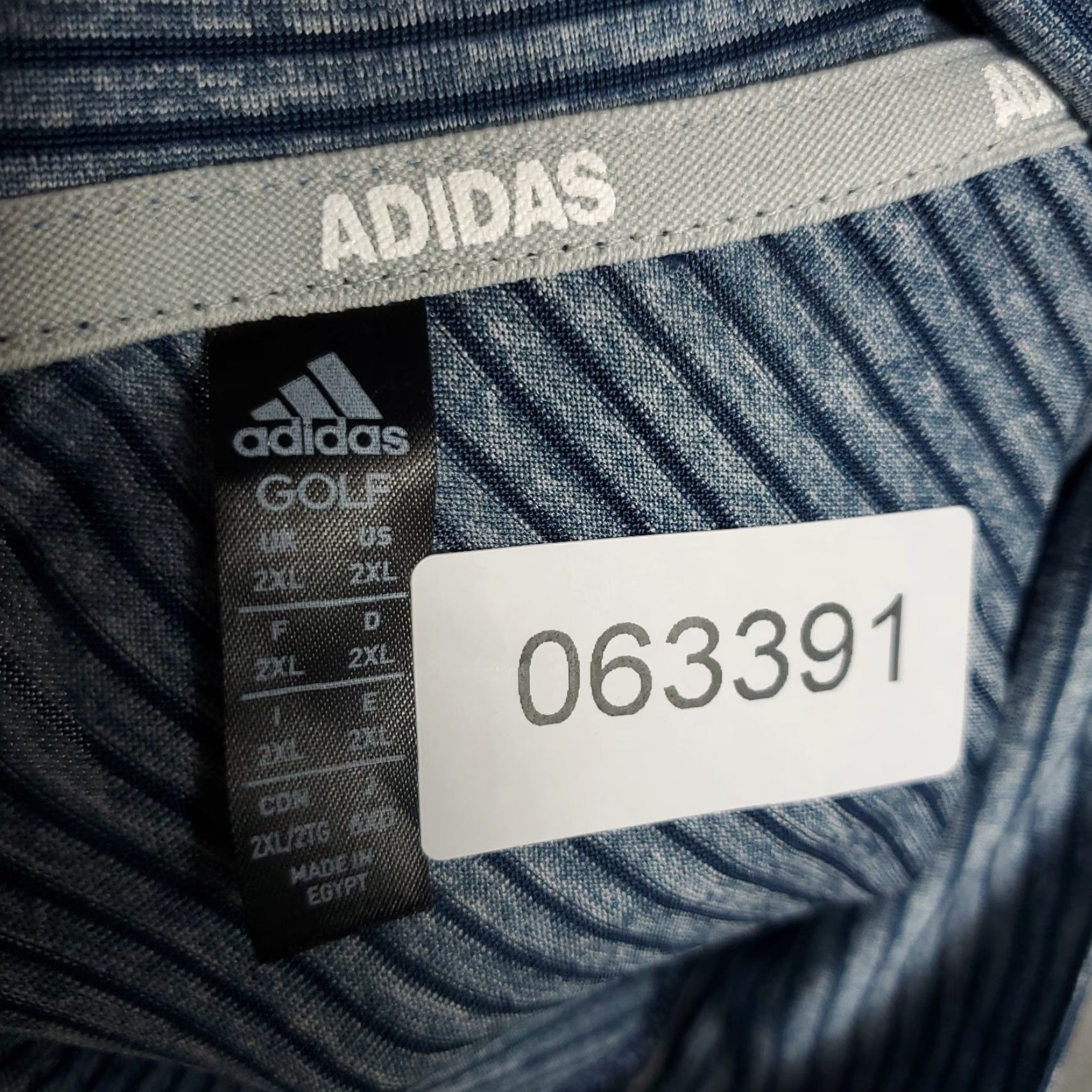 Adidas Adidas Polo Shirt Mens 2XL Blue Striped Golf Casual Short Sleeve Polo Shirt Mens 2XL Blue Striped Golf Casual Short Sleeve Size US XXL / EU 58 / 5 - 7 Thumbnail
