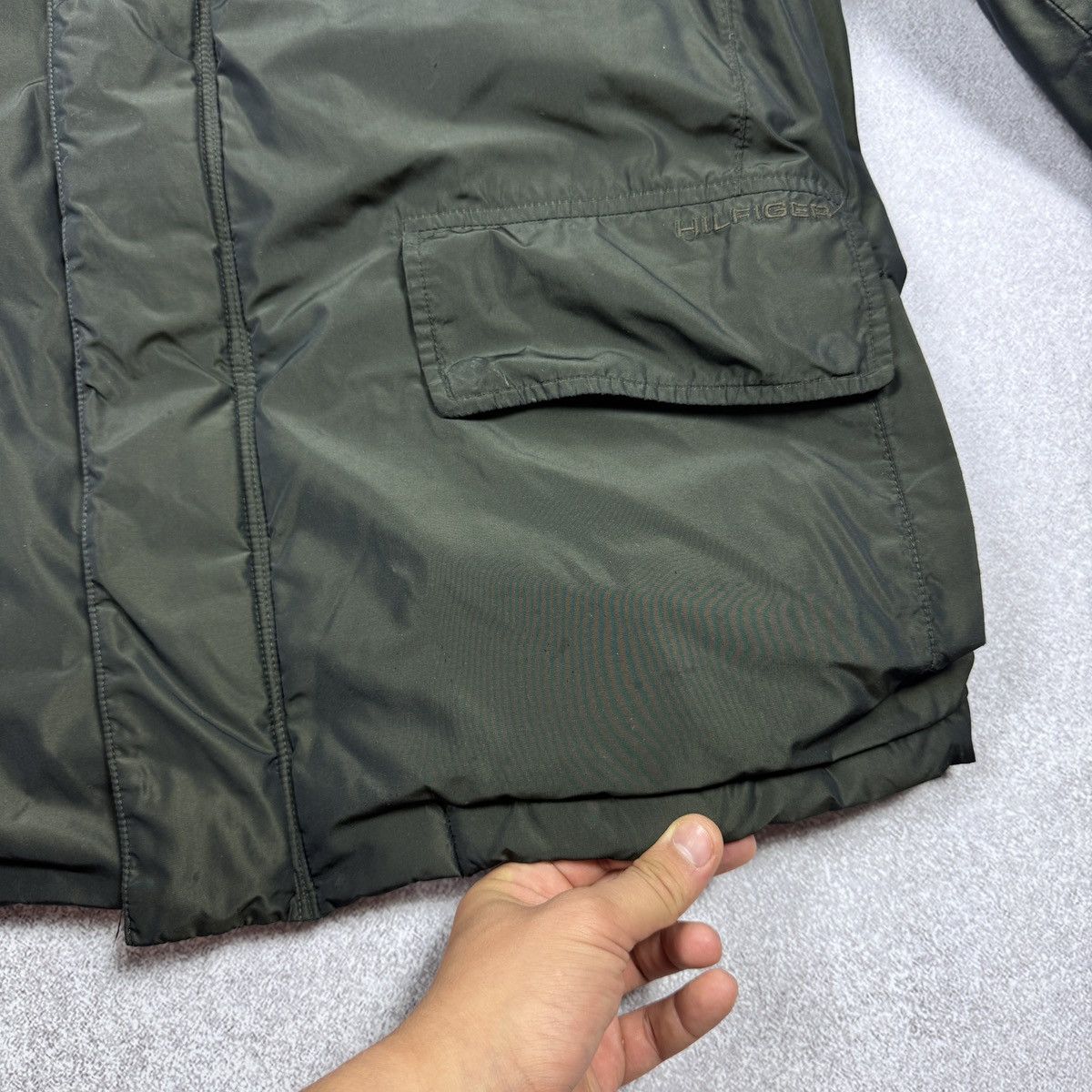 Tommy Hilfiger Tommy Hilfiger Nylon Green Military Warm Jacket Size XL / 54 Size US XL / EU 56 / 4 - 10 Thumbnail