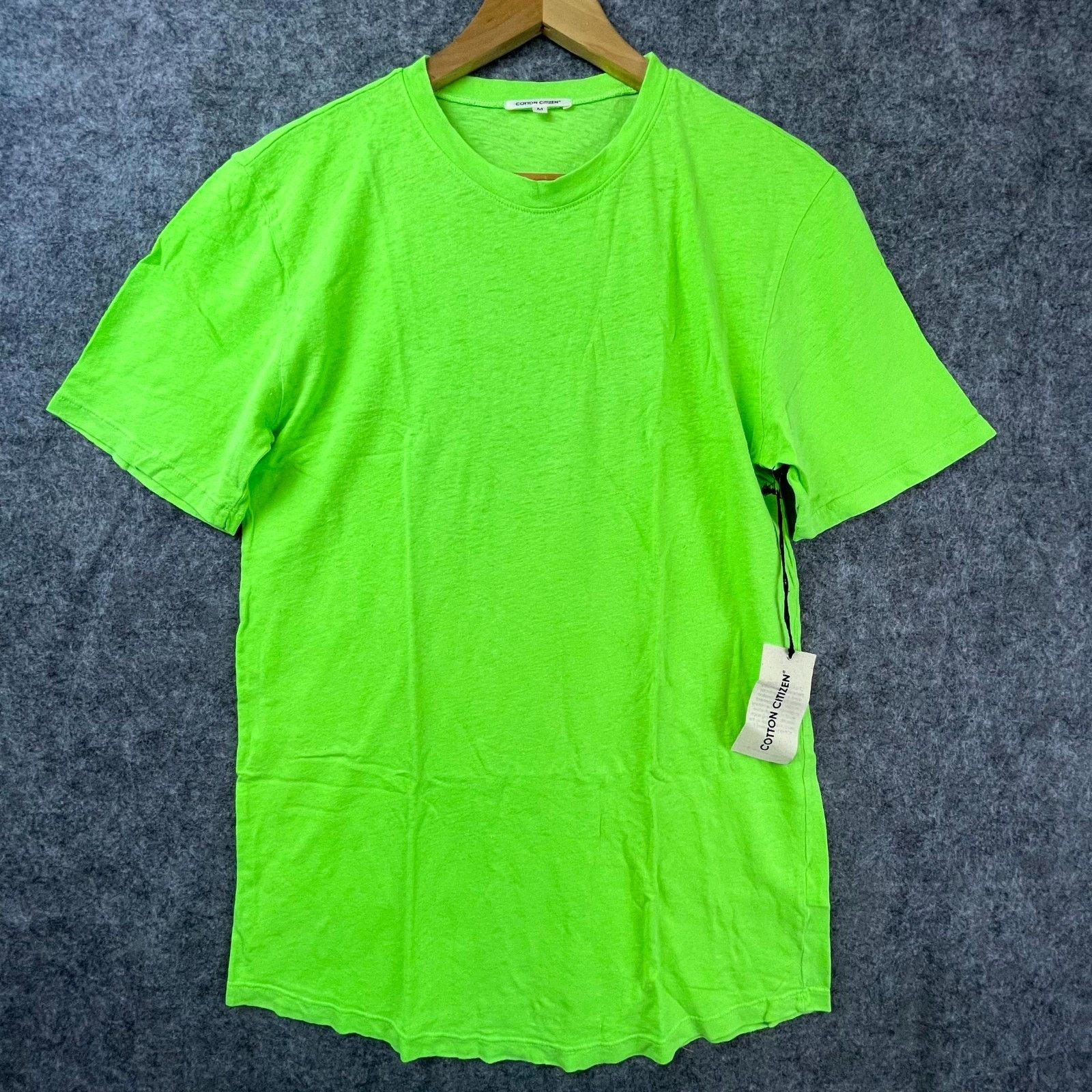 COTTONCITIZEN Cotton Citizen John T-Shirt Medium Lime Green Cotton Hemp Size US M / EU 48-50 / 2 - 1 Thumbnail