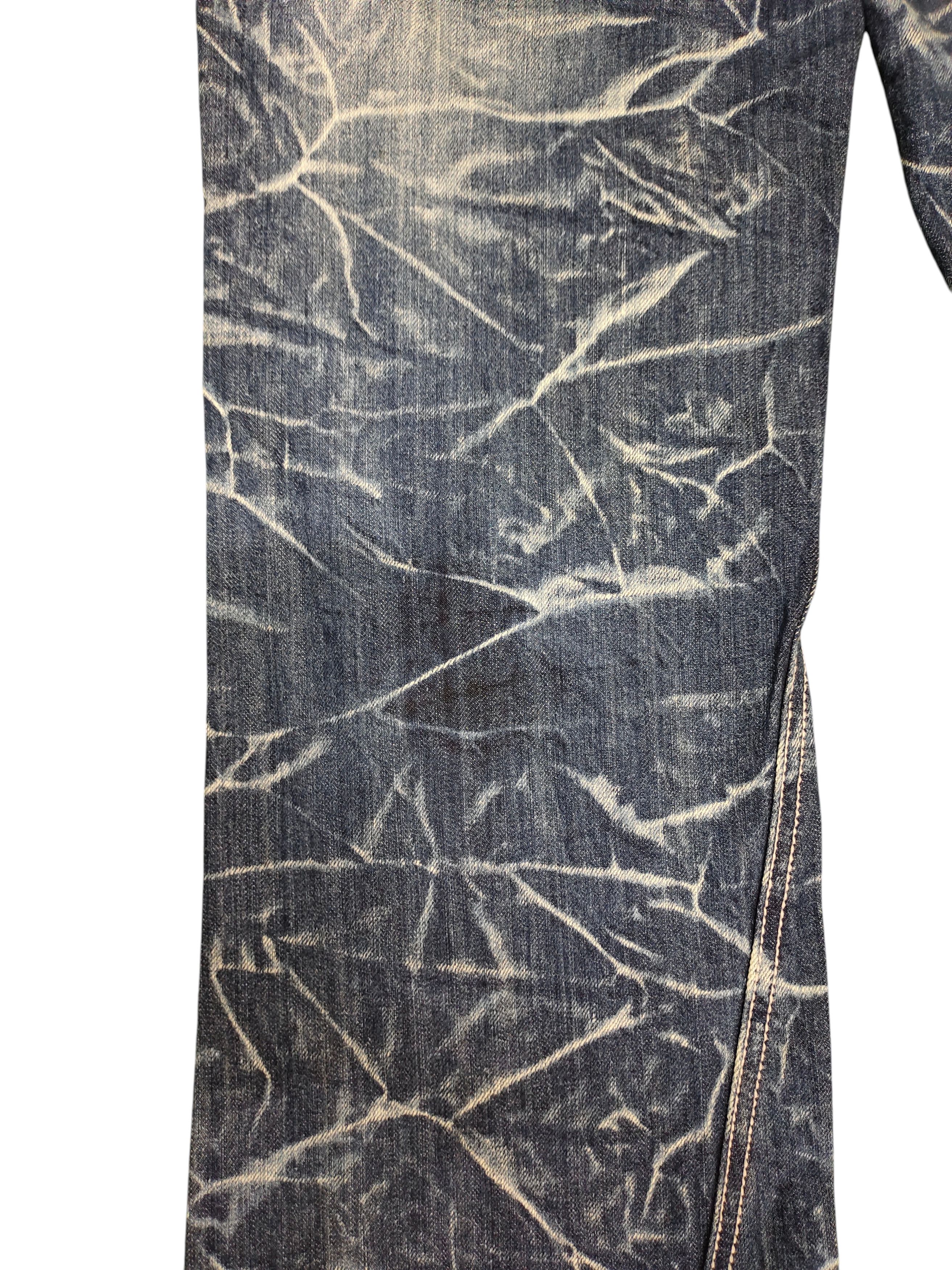 Kapital Nylaus Japan Wings Embroidered Clawmark Distress Faded Jeans Size US 30 / EU 46 - 4 Thumbnail