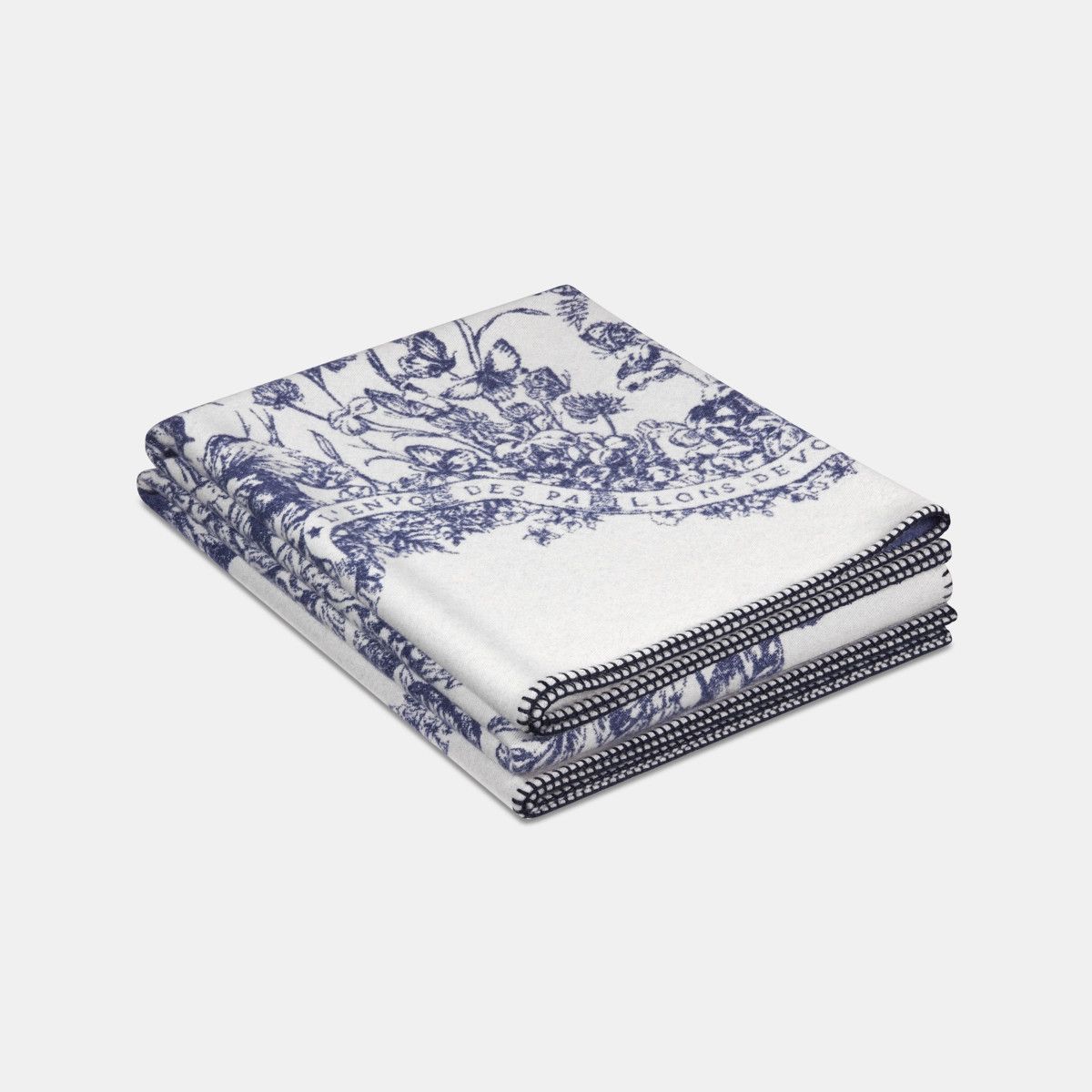Dior o1bcso1str0226 Size:OS/The World Blanket in White/Blue Size ONE SIZE - 4 Thumbnail