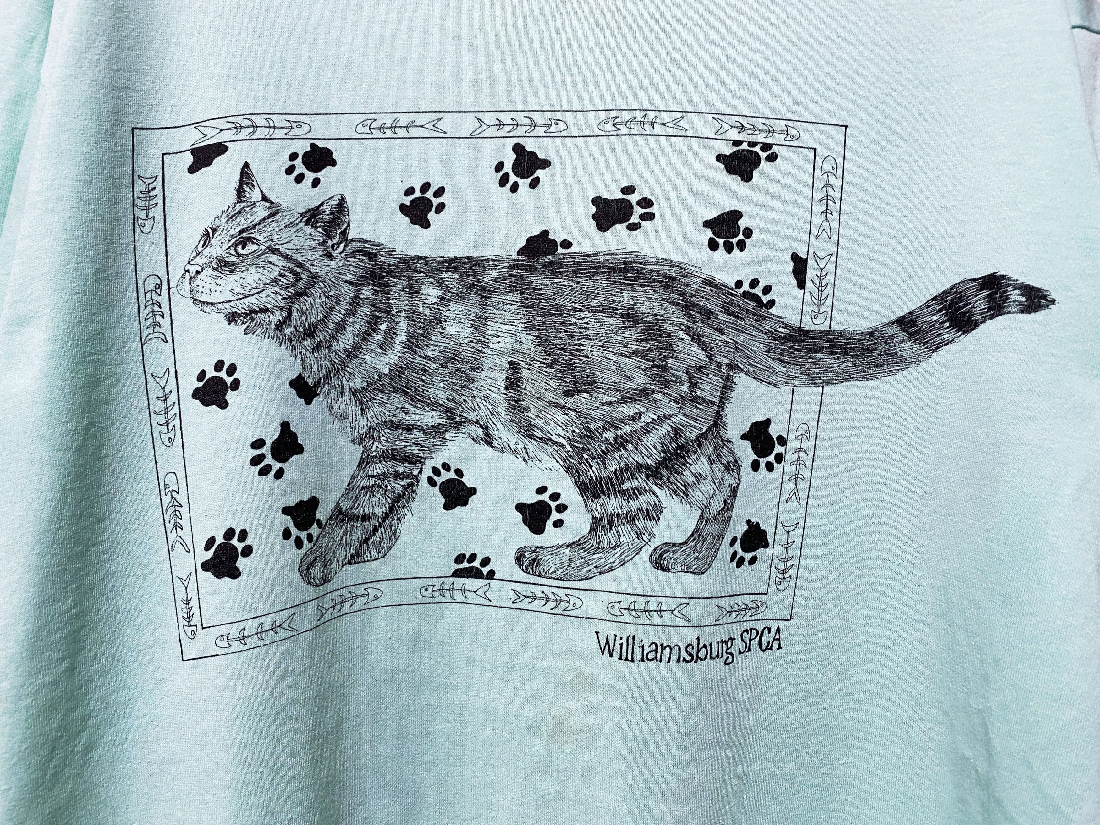 Vintage Vintage 90s Cat Shirt Size US XL / EU 56 / 4 - 2 Thumbnail