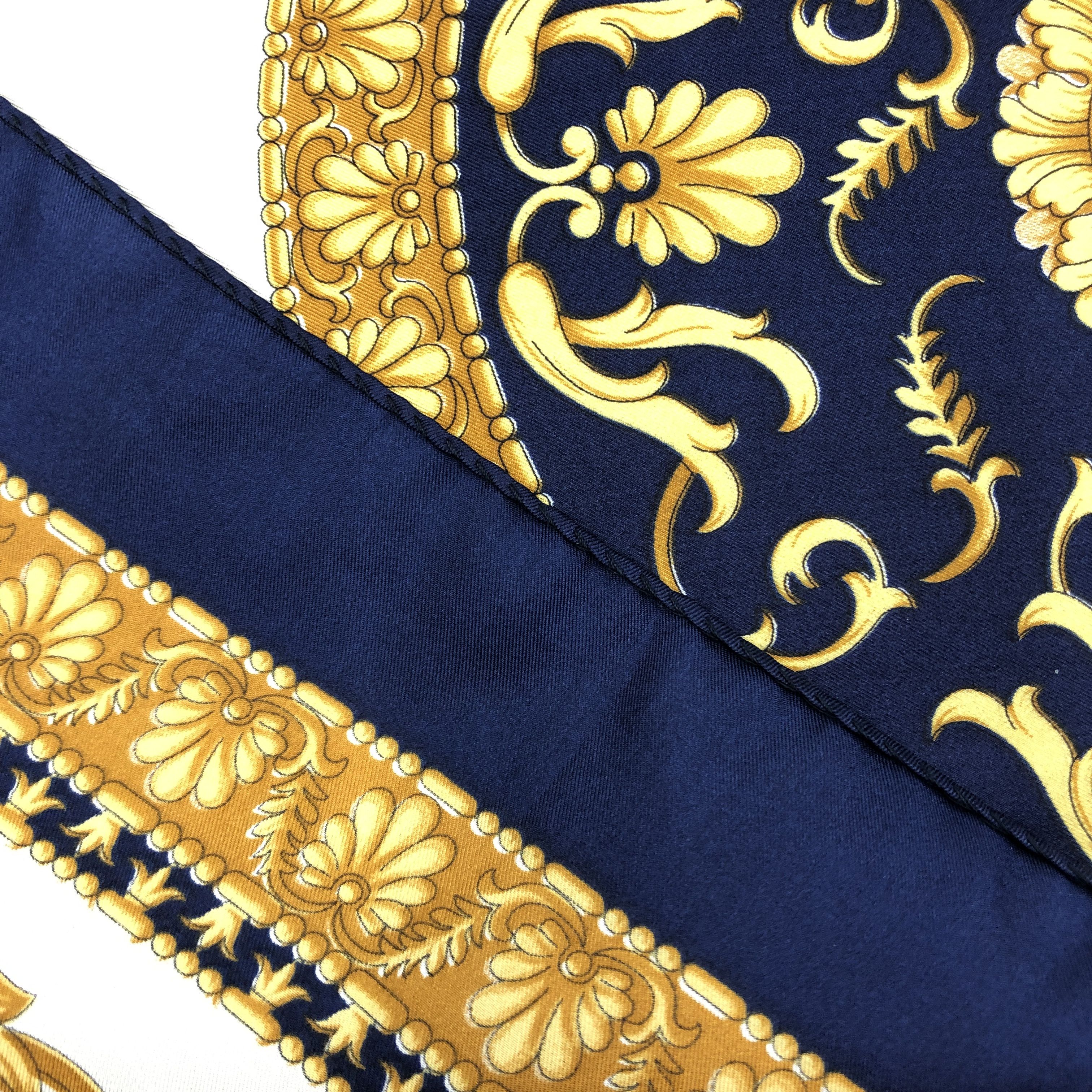 Japanese Brand Vintage SILK Scarf Twill Stole Wraps Scarves - GF60011 Size ONE SIZE - 6 Thumbnail