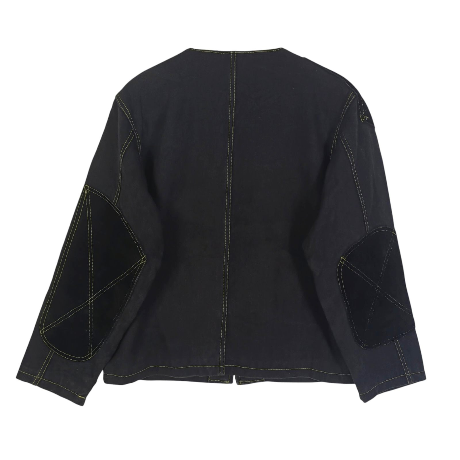 Nepenthes Nepenthes Woggs Denim Jacket With Leather Pacthwork Size US L / EU 52-54 / 3 - 2 Thumbnail