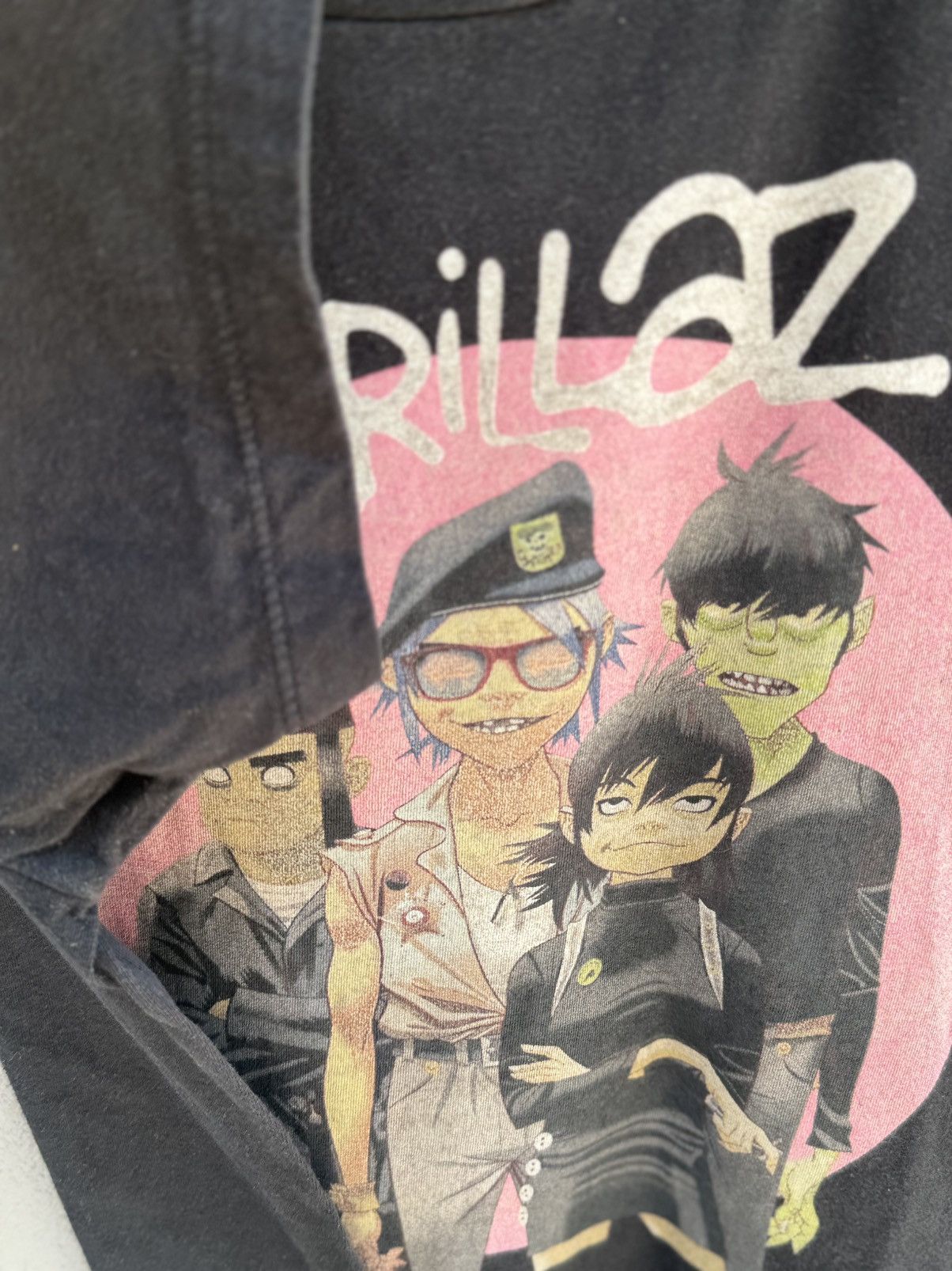 Band Tees Vintage Y2K Gorillaz English Virtual Band Faded Grunge Tee Size US L / EU 52-54 / 3 - 6 Thumbnail
