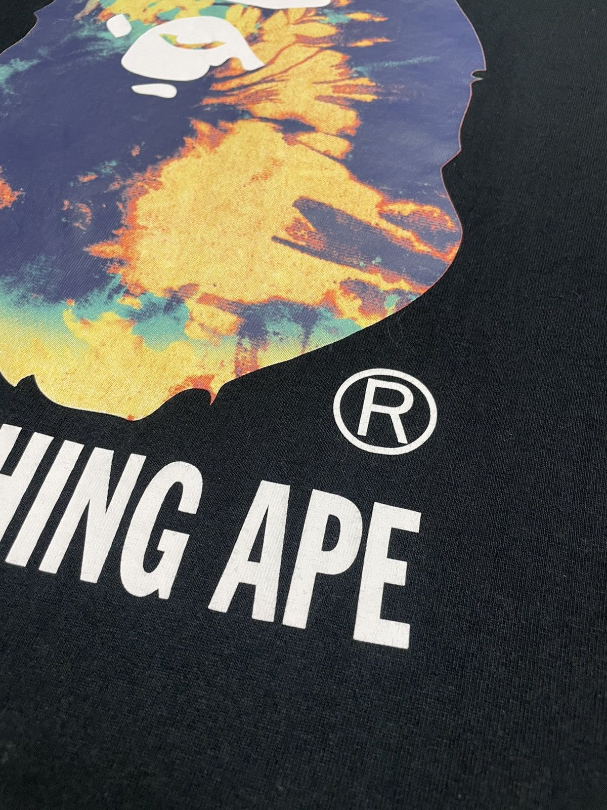 Bape Bape Tie Dye By Bathing Ape Black T-Shirt Size US L / EU 52-54 / 3 - 6 Thumbnail
