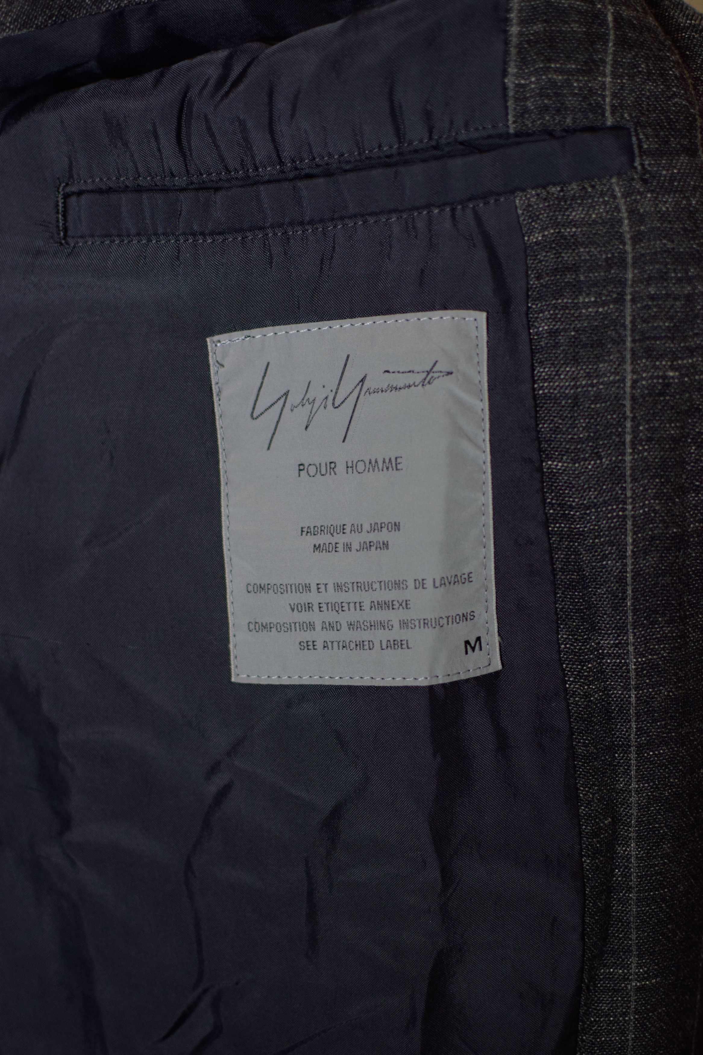 Yohji Yamamoto YYPH SS98 Linen Check Coat - HJ-J48-233 Size US L / EU 52-54 / 3 - 11 Thumbnail