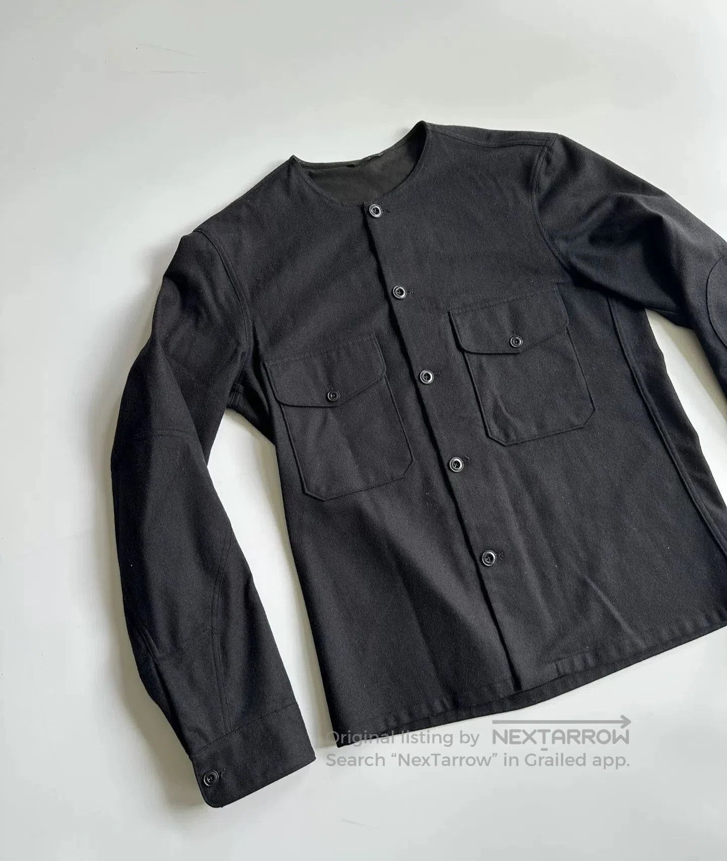 Christophe Lemaire LEMAIRE Collarless Shirt Jacket. Size US M / EU 48-50 / 2 - 3 Thumbnail