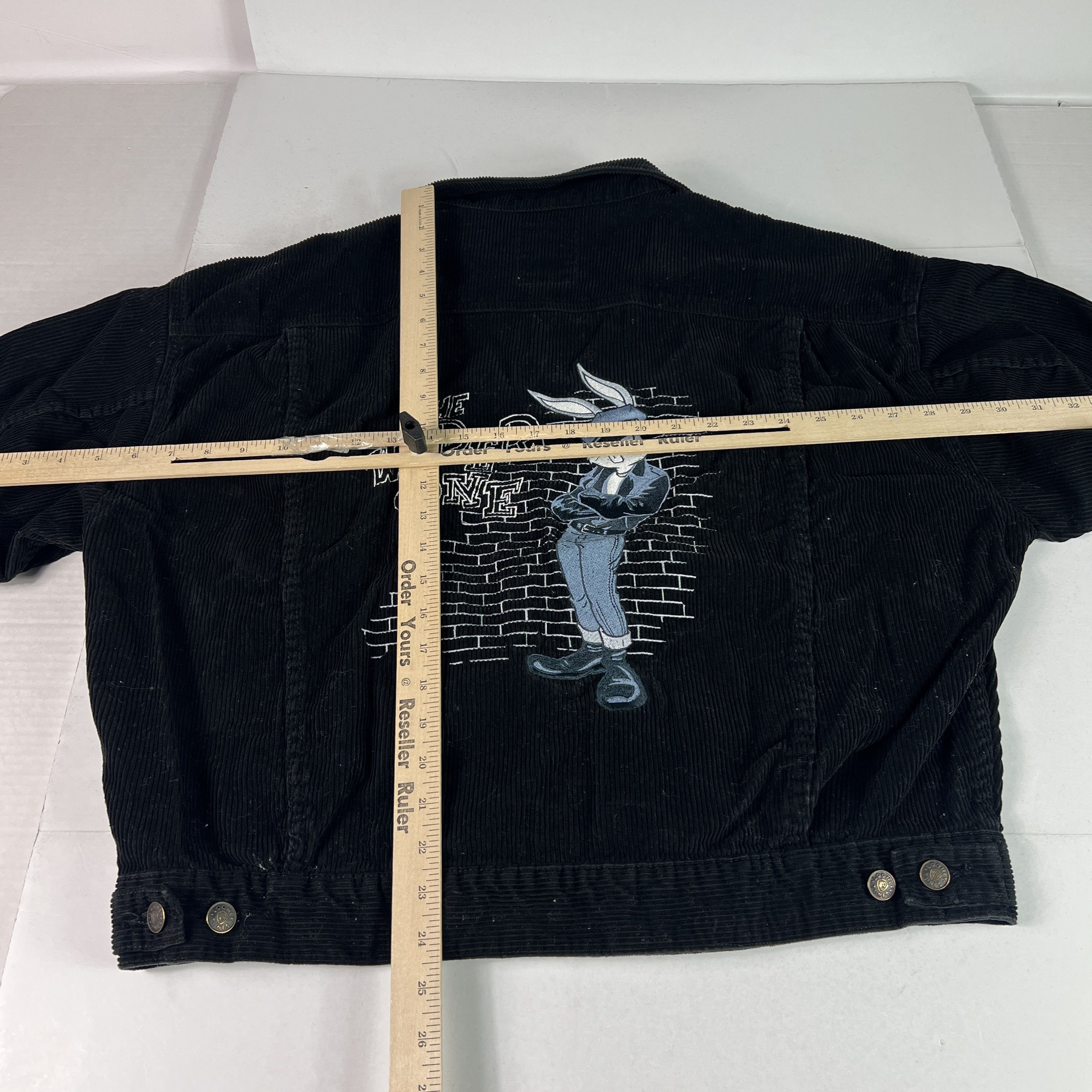 Warner Bros Warner Bros Bugs Bunny Corduroy Jacket Embroidered Trucker Size L / US 10 / IT 46 - 12 Thumbnail