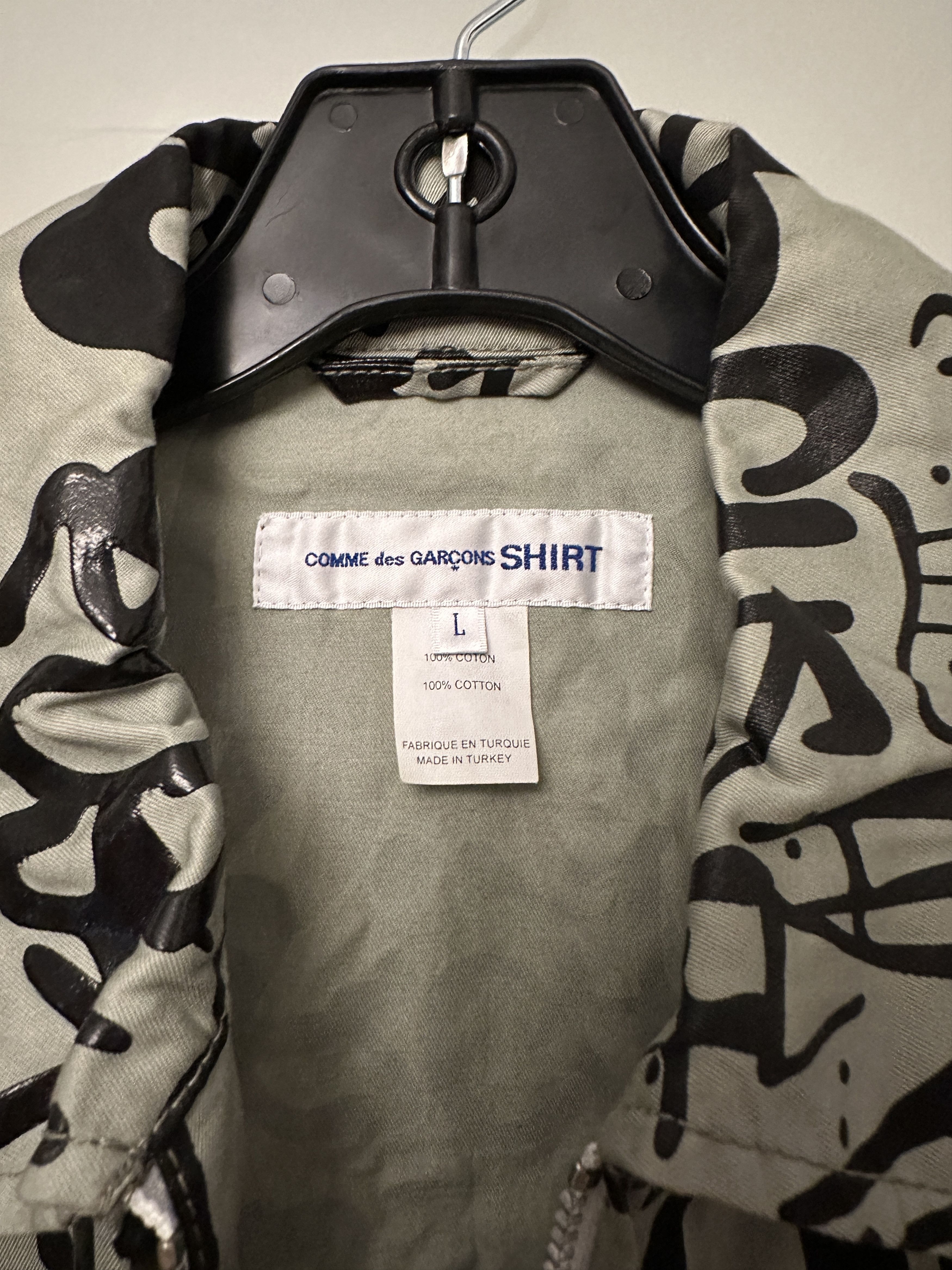 Comme des Garcons SHIRT Graffiti Front Zip Jacket Size US L / EU 52-54 / 3 - 2 Thumbnail