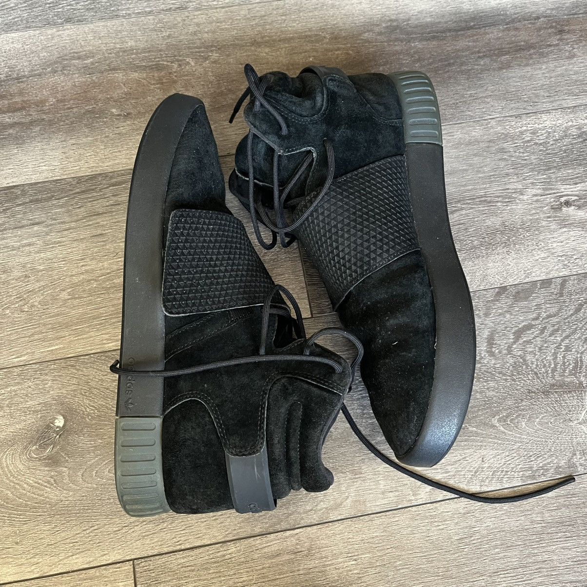 Adidas adidas Tubular Invader Strap Triple Black Sneakers BB1169 Size US 13 / EU 46 - 3 Thumbnail