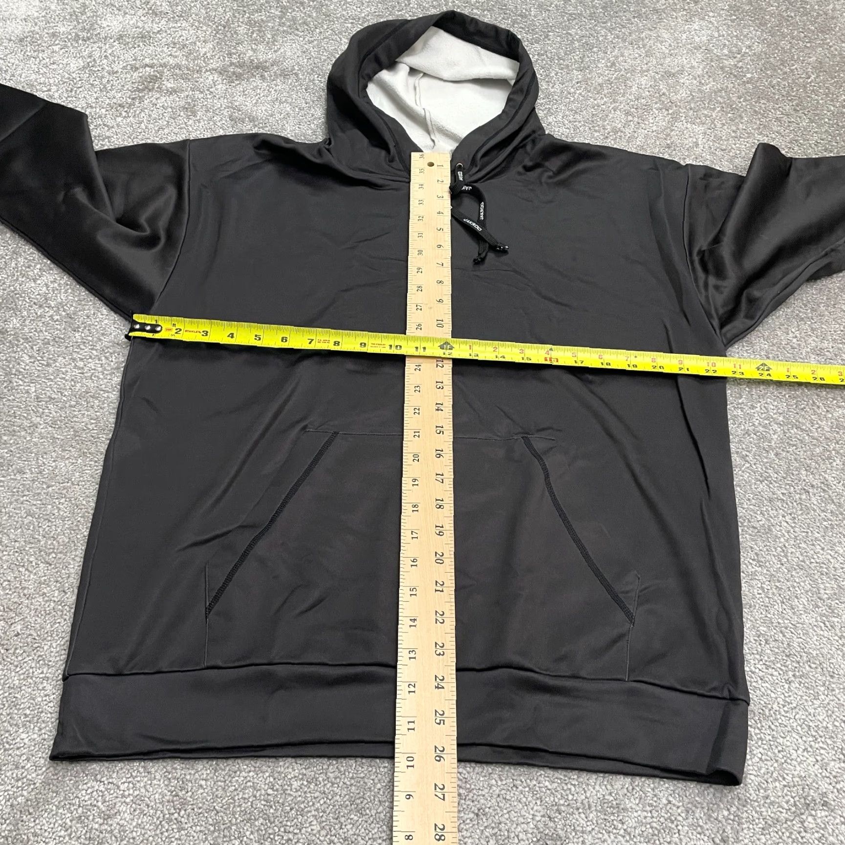 Vintage Jakroo Hoodie Mens Large Black Pullover Pocket Drawstring Casual Active Jacket Size US L / EU 52-54 / 3 - 7 Thumbnail