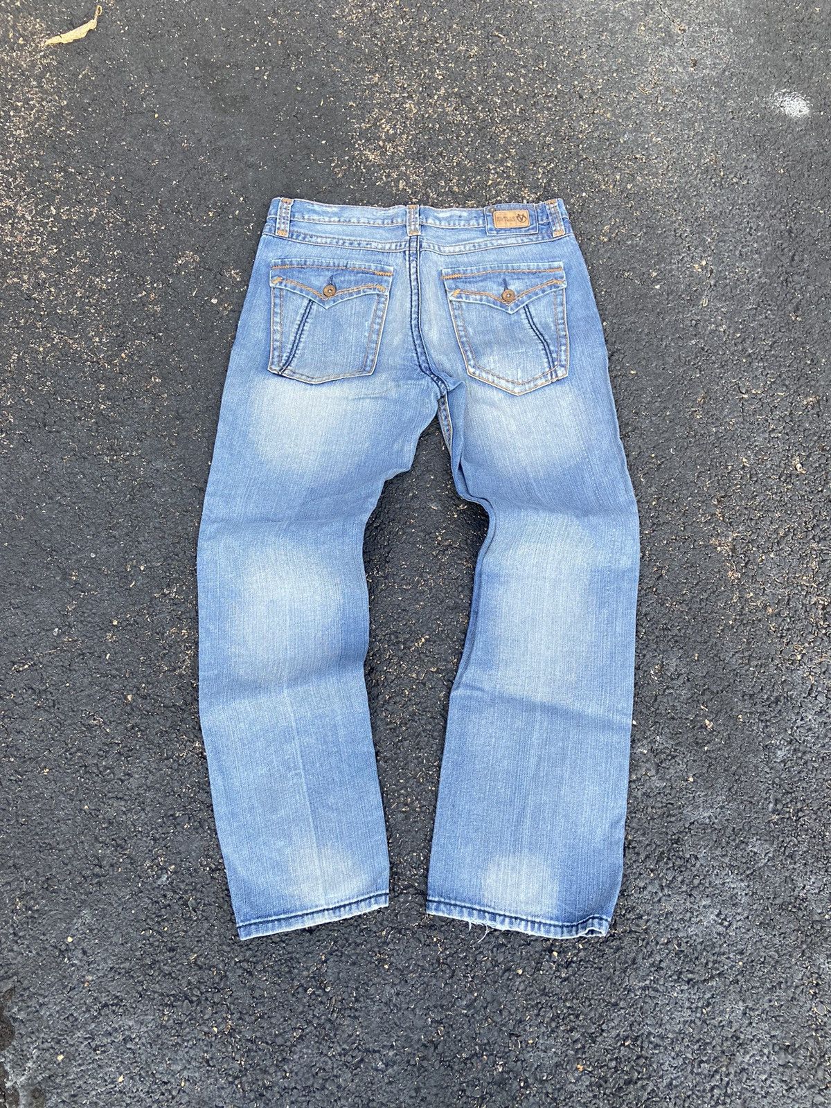 Pepe Jeans Crazy Vintage Grunge Style Faded Pepe Blue Jeans Y2K USA Size US 38 / EU 54 - 1 Thumbnail