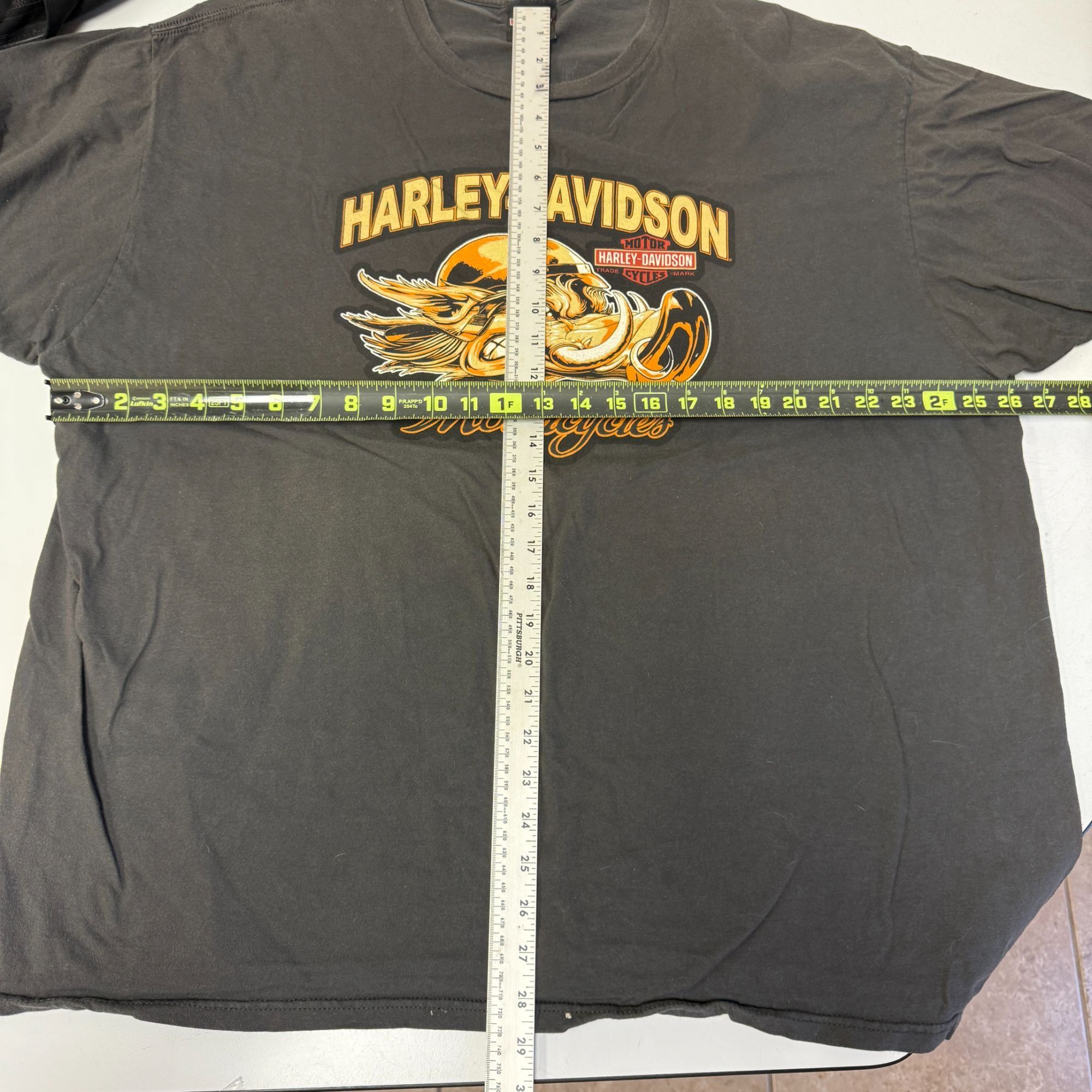 Harley Davidson HD Motorcycle HOLLYWOOD Ca PIN UP GIRL Pig Hog BIKER T Shirt Size US XXL / EU 58 / 5 - 9 Thumbnail