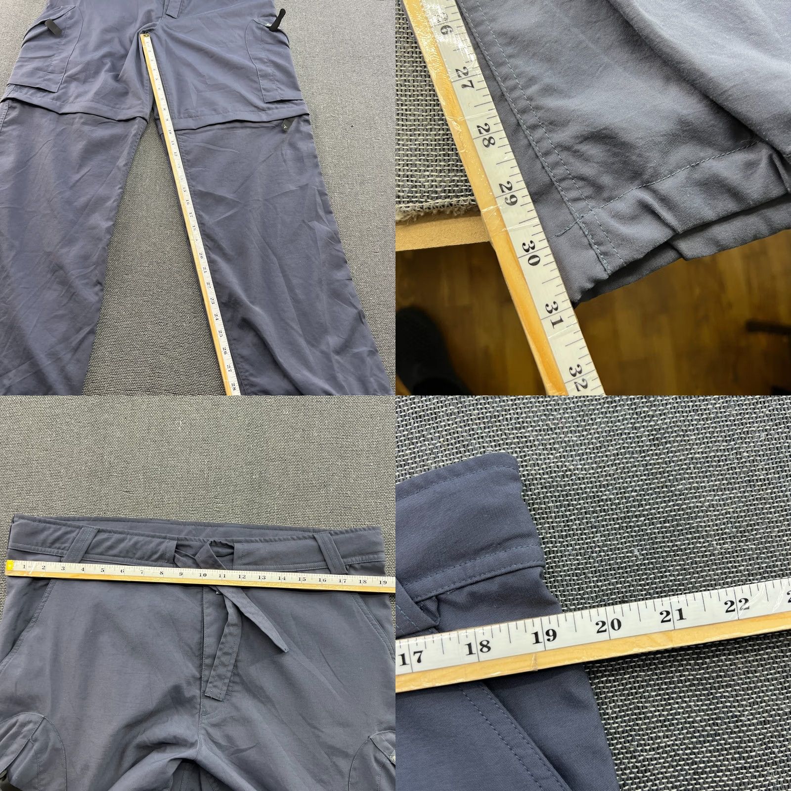 Nike VINTAGE Nike ACG pants Mens M Gray 2 in 1 Transformer Cargo Baggy Track Pants Mens Size US 31 - 8 Thumbnail