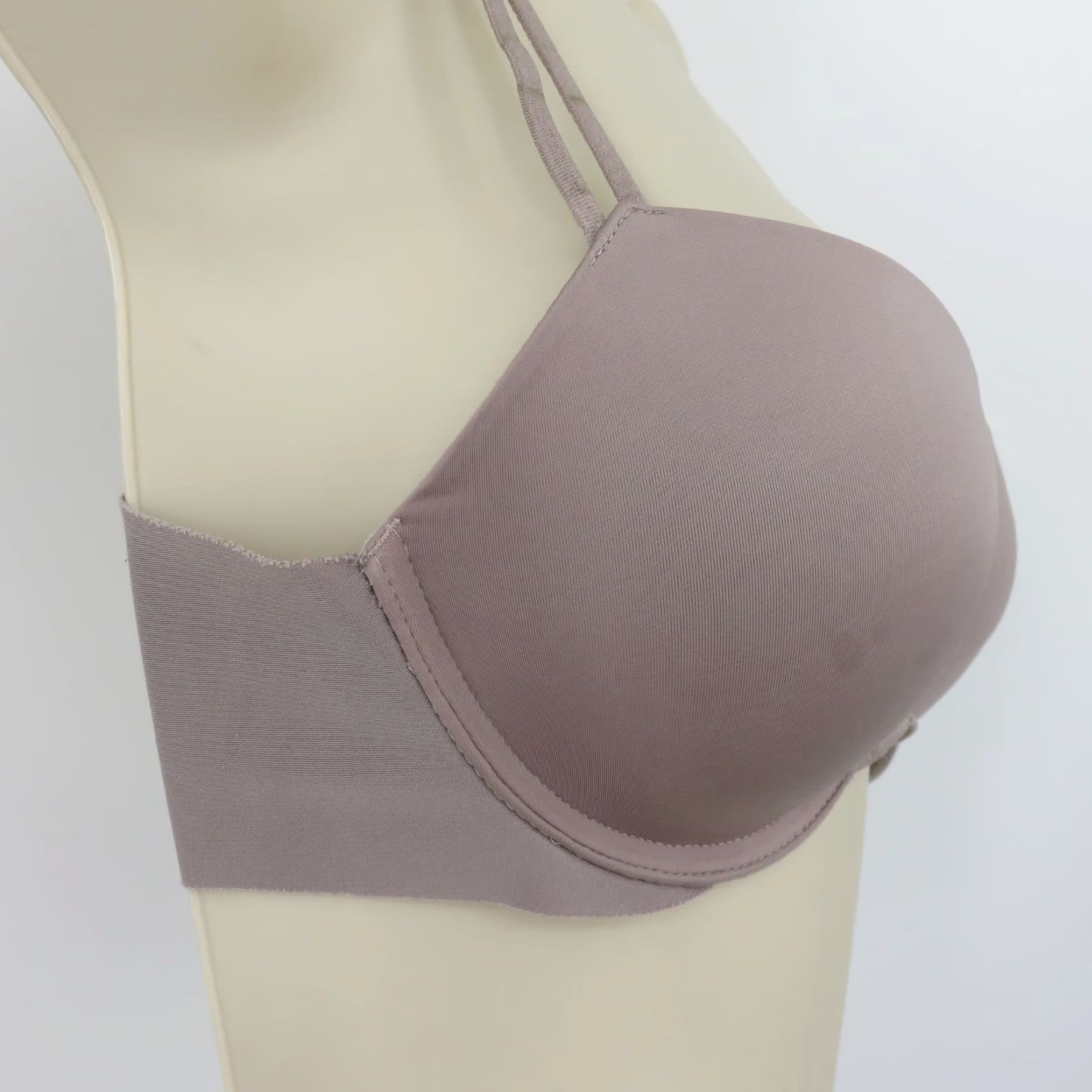 Victoria's Secret Victoria's Secret Bra 34B Push Up Underwire Padded Purple Gray Rhinestone Charm Womens B Cup Size ONE SIZE - 3 Thumbnail