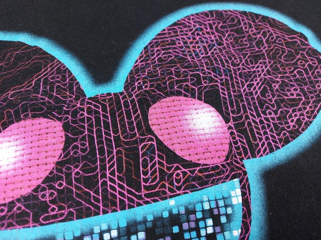 Band Tees 2010 Deadmau5 Pixel 8-Bit Official Merch TEE Size US M / EU 48-50 / 2 - 5 Thumbnail