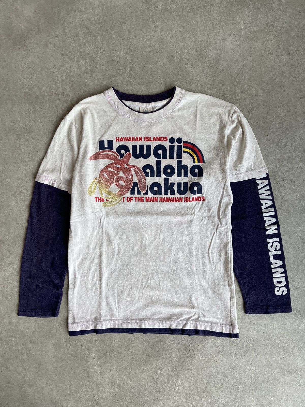 If Six Was Nine HAWAIIAN ISLAND ALOHA DOUBLE LAYER LONGSLLEVE Size US M / EU 48-50 / 2 - 1 Thumbnail