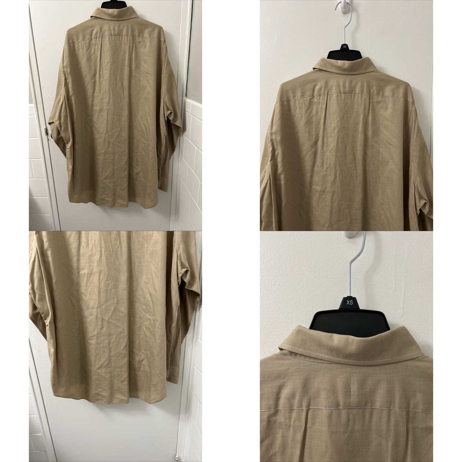 Polo Ralph Lauren VINTAGE Polo Ralph Lauren Dress Shirt Mens 17 34/35 Brown Long Sleeve Button Up Size US XL / EU 56 / 4 - 8 Thumbnail