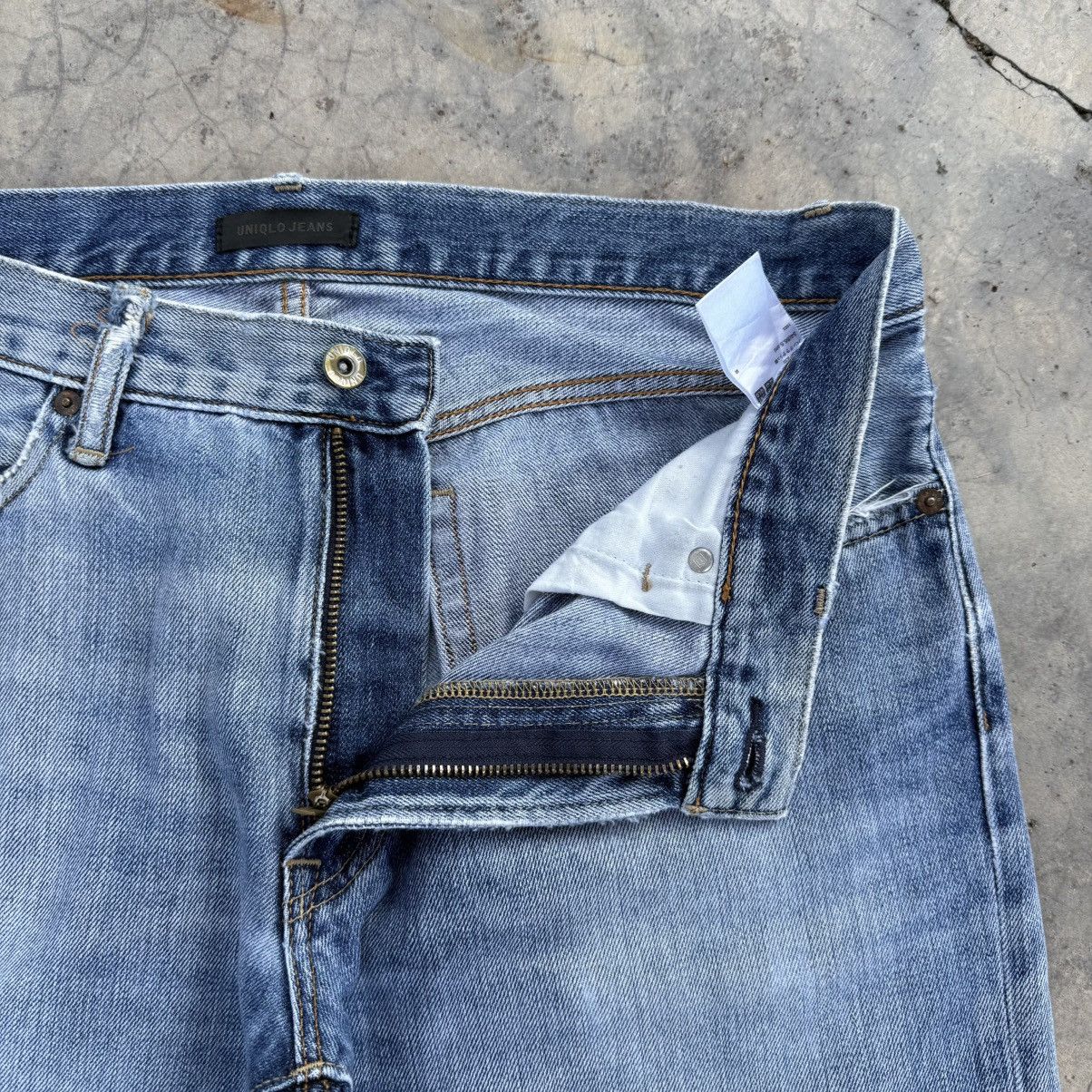 Japanese Brand × Jean × Vintage VINTAGE JAPANESE FADED RIPPED JEAN PANTS Size US 36 / EU 52 - 6 Thumbnail