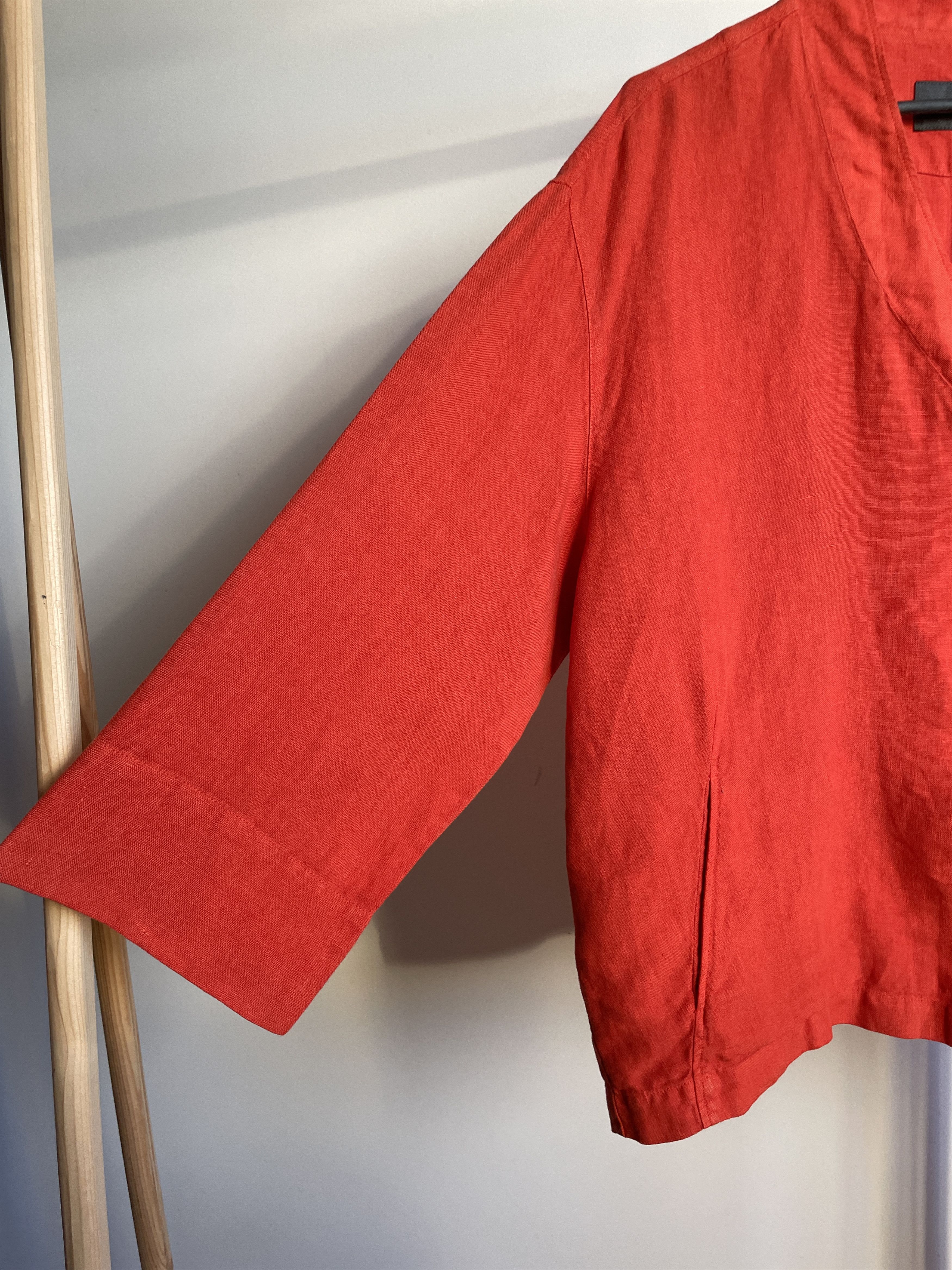 OSKA OSKA Womens Linen Relaxed Fit Jacket Size L Size L / US 10 / IT 46 - 7 Thumbnail