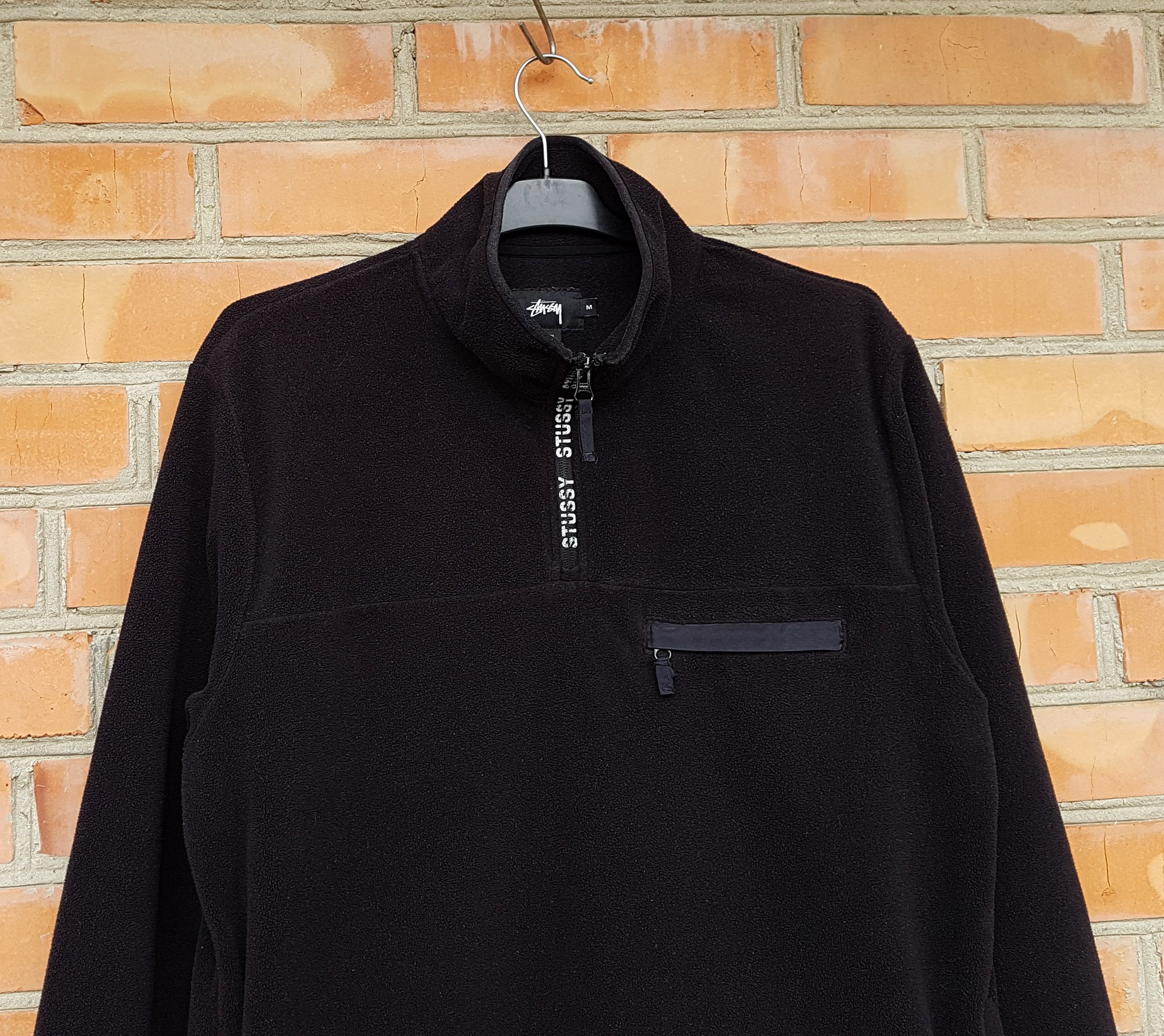 Stussy Stussy Front Pocket Quarter Zip Fleece sz M Size US M / EU 48-50 / 2 - 2 Thumbnail