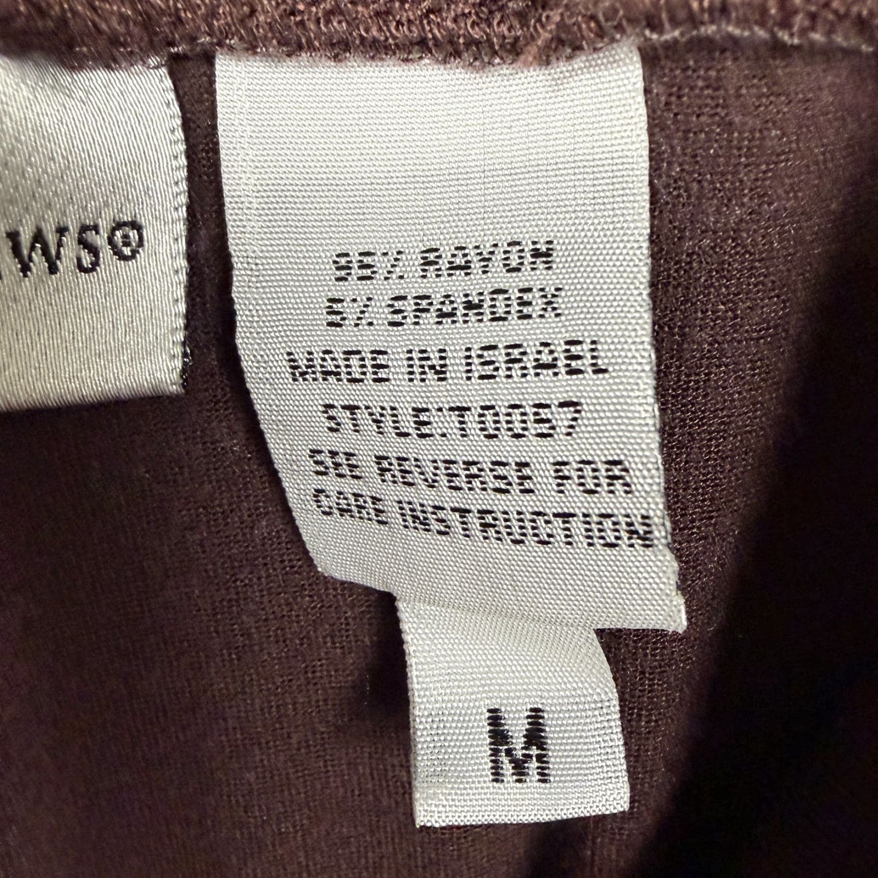 Vintage Newport News Womens Pants M 30x28.5 Brown Straight Pull On Lounge Travel Stretch Jersey Dress Size 32" / US 10 / IT 46 - 7 Thumbnail