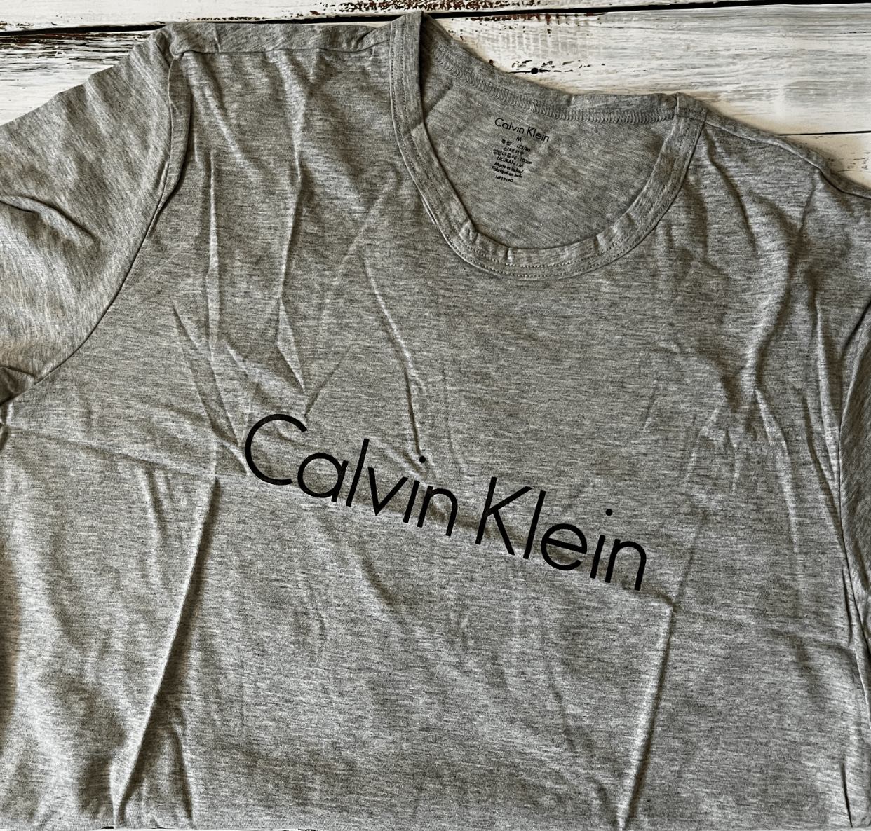 Calvin Klein Calvin Klein Men's Logo Crewneck Lounge T-Shirts Grey Size US S / EU 44-46 / 1 - 6 Thumbnail