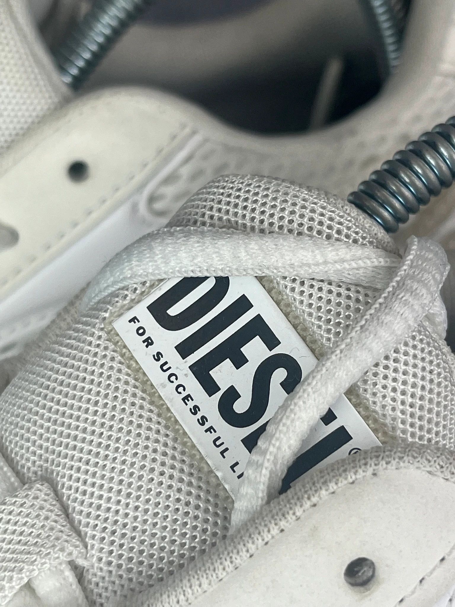 Diesel Diesel white sneakers minimalist mesh suede vintage Size US 7 / IT 37 - 4 Thumbnail
