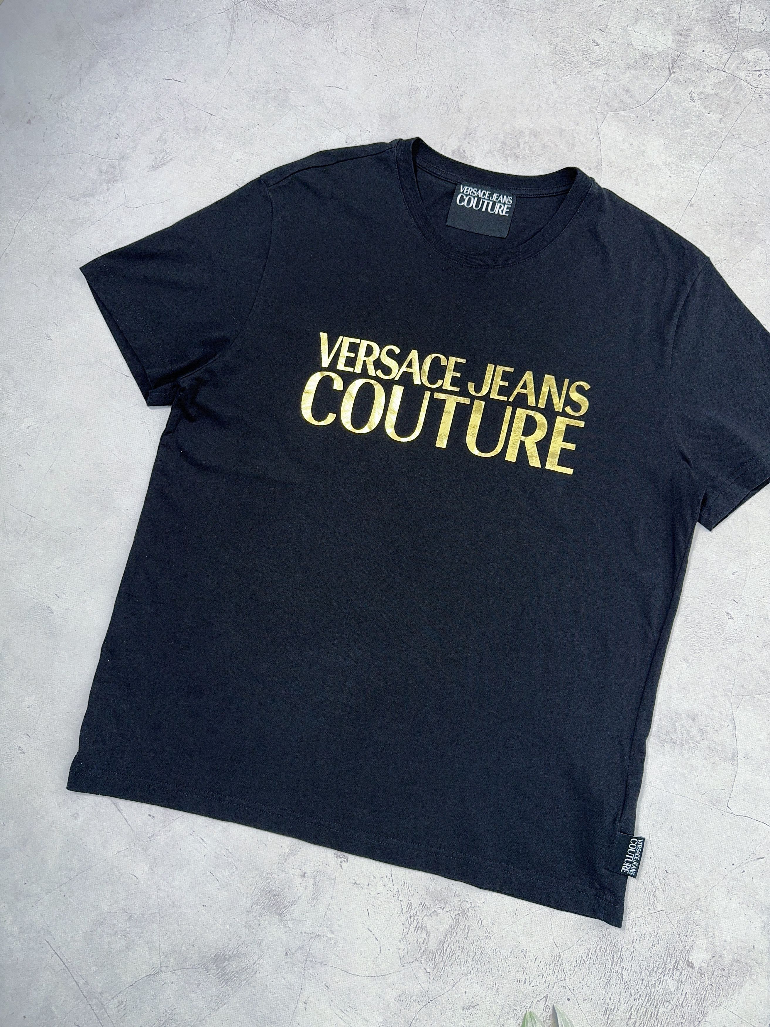 Versace × Versace Jeans Couture Versace Jeans Couture T-Shirt Gold Big Logo Size US M / EU 48-50 / 2 - 2 Thumbnail