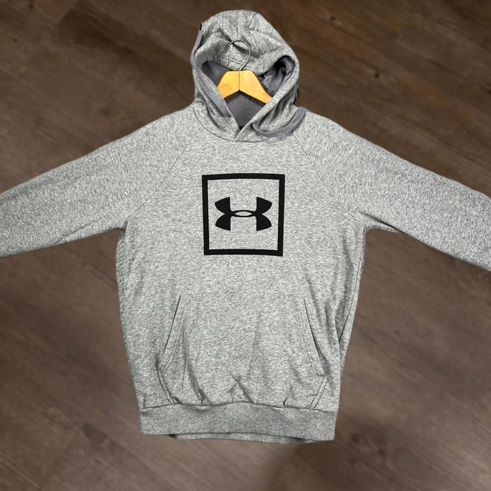 Under Armour Under Armour Hoodie Sweater Mens Adult Medium Grey Big Logo Pullover Sweatshirt Outdoor Size US M / EU 48-50 / 2 - 1 Thumbnail
