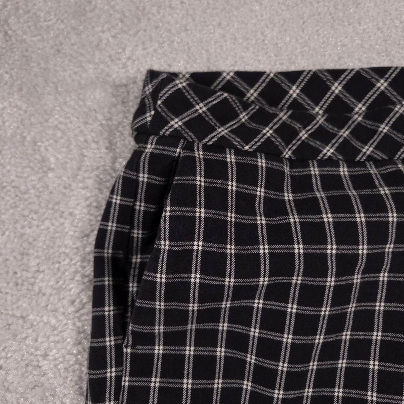 J. Jill J. Jill Pants Womens 14 Black White Plaid Premium Bi-Stretch Ankle Slim Pull On Size 36" / US 14 / IT 50 - 4 Thumbnail
