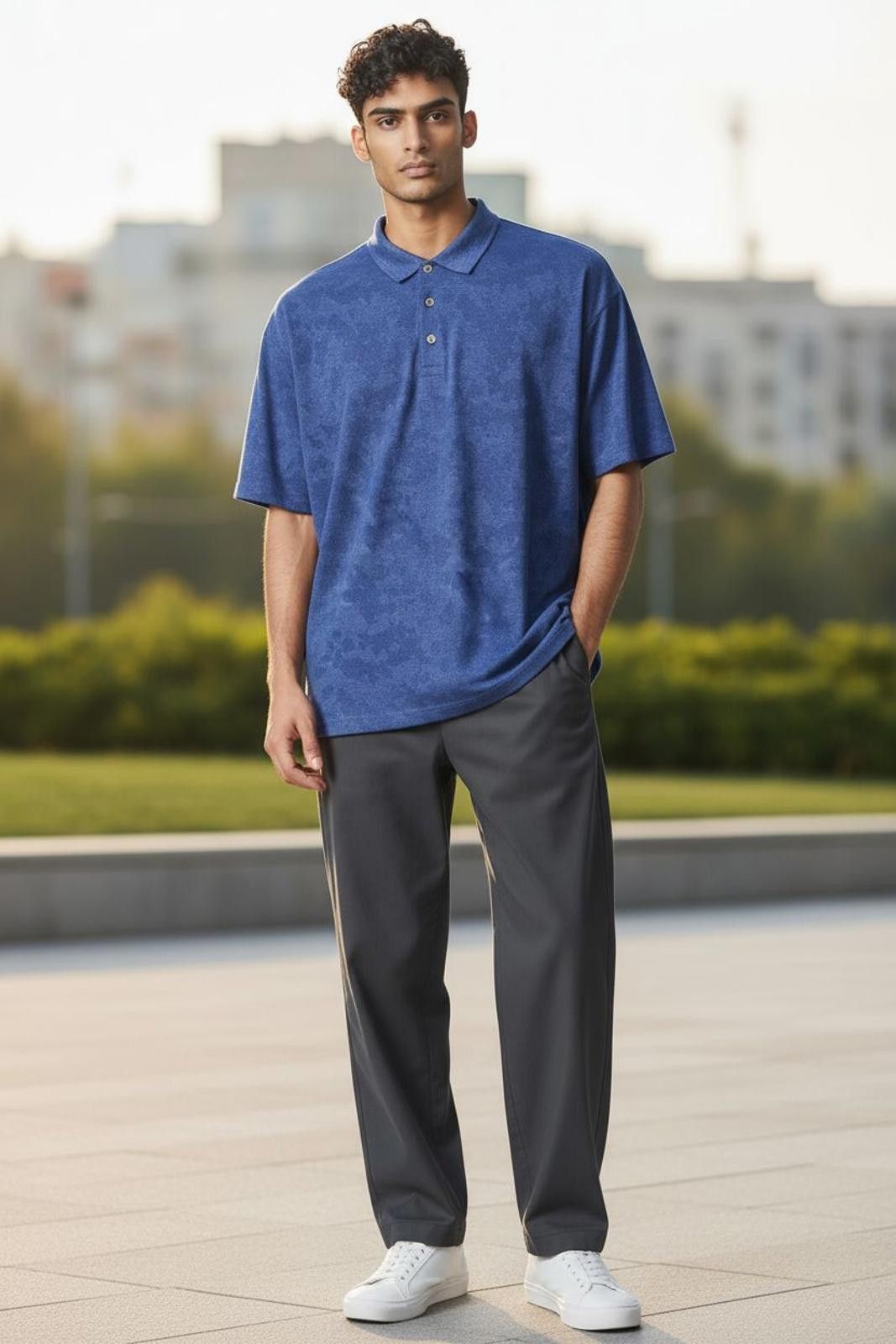 Puma Puma Men's Blue Short Sleeve Polo Shirt Size US L / EU 52-54 / 3 - 2 Thumbnail