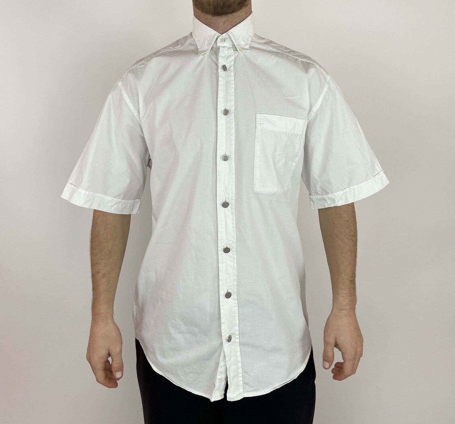 Versace Vintage VINTAGE VERSACE CLASSIC V2 SHIRT MENS WHITE SHORT SLEEVE Grailed