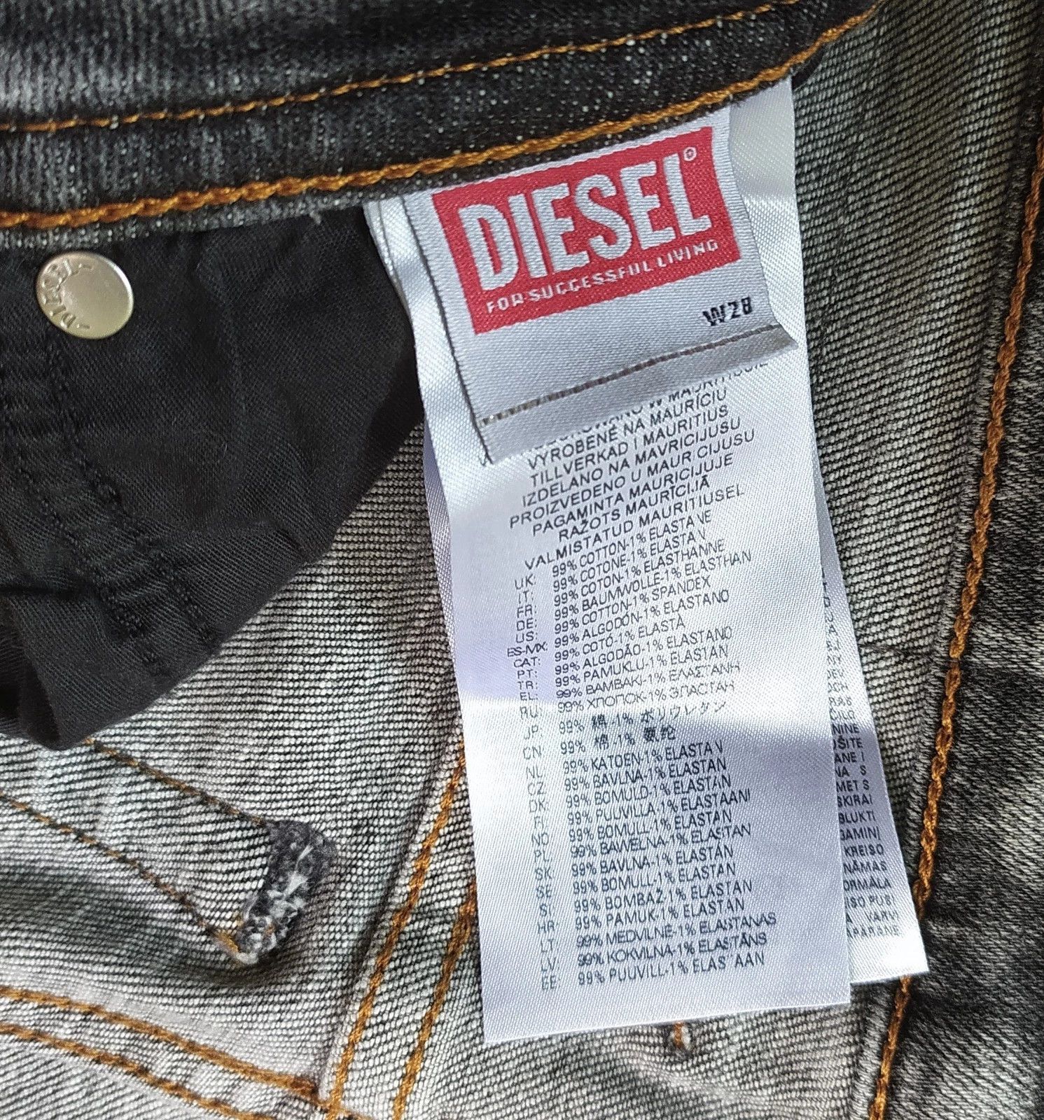 Diesel Diesel 1979 SLEENKER-R L.32 MENS JEANS SLTP/9748 Size US 28 / EU 44 - 7 Thumbnail