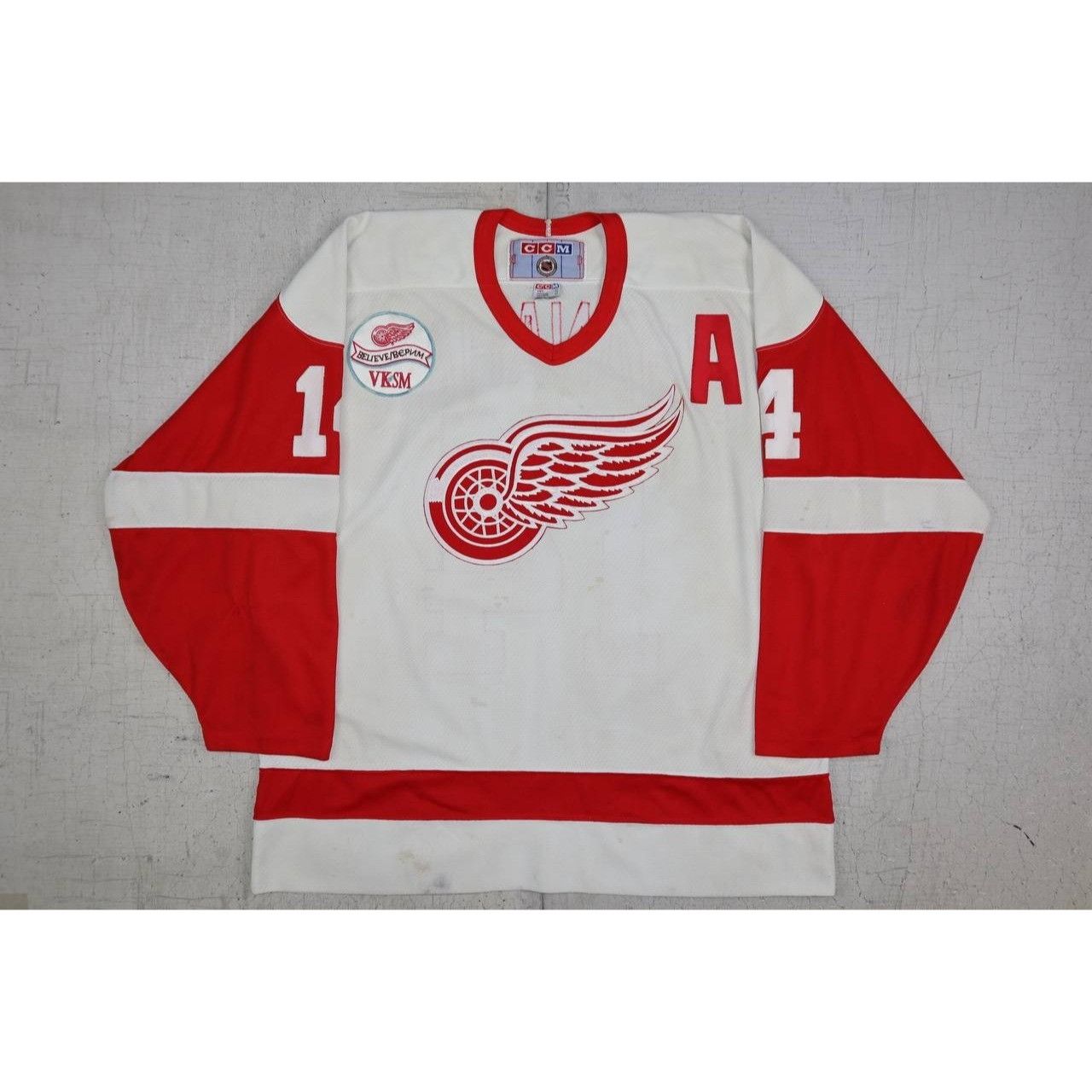 Ccm Vintage Detroit Red Wings Brendan Shanahan #14 Hockey Jersey Size US XL / EU 56 / 4 - 1 Thumbnail