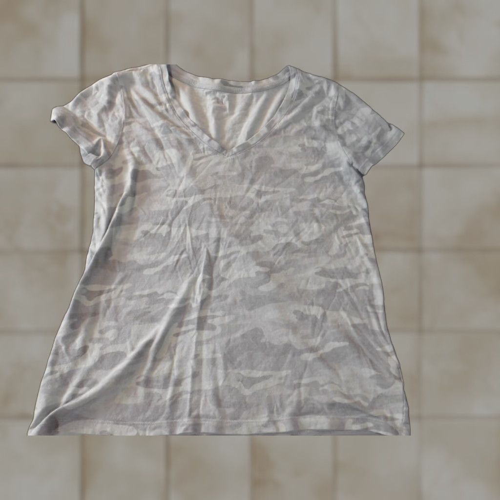 Gap Gap Shirt Women's M Green Camo Top Tee Casual Blouse Denim Cotton V-Neck Pullover Long Sleeve Cap Accent Button Regular fit - Mens? (End with Womens) Size M / US 6-8 / IT 42-44 - 1 Thumbnail