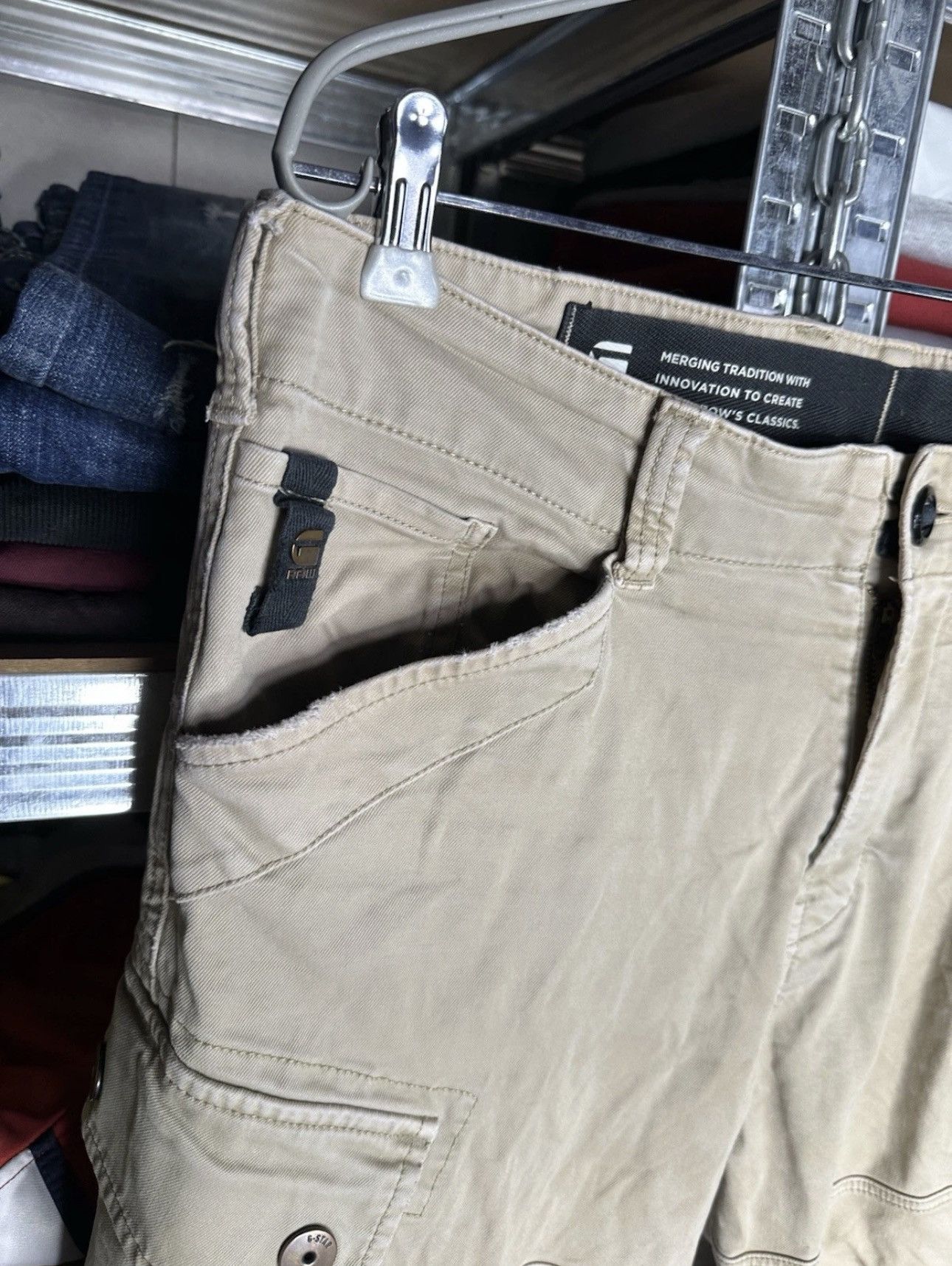 G-Star Rarest G-Star Raw 32 x 33 Cargo Y2k Punk Pants Size US 32 / EU 48 - 4 Thumbnail