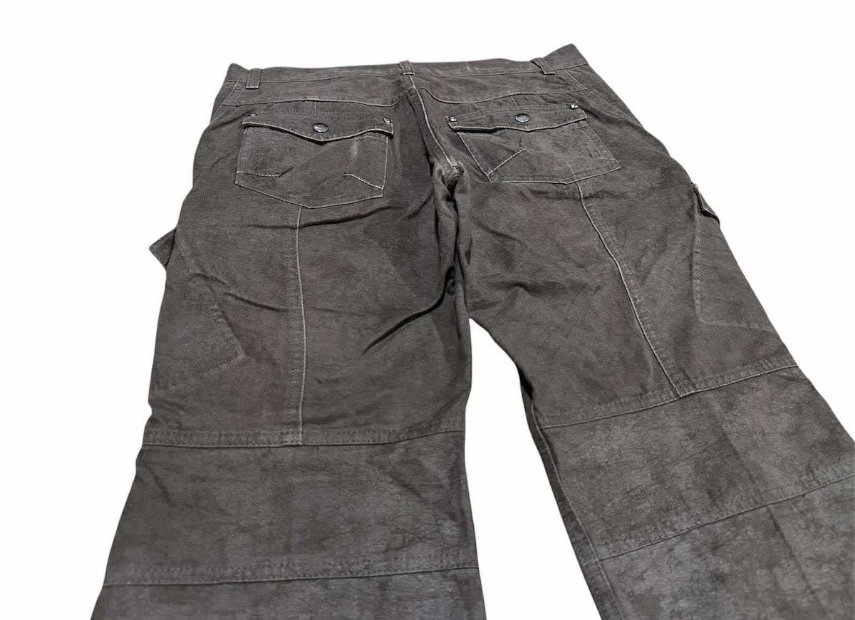 semanticdesign 🔥Sick Y2K Semantic Design Coated Cargo Pants Flared Zipper Size US 32 / EU 48 - 8 Thumbnail