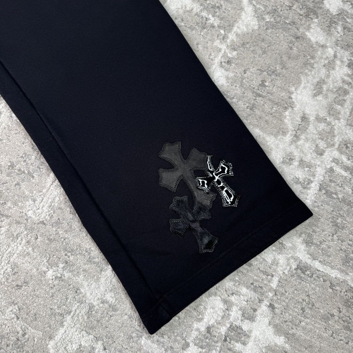 Chrome Hearts Leather Cross patch sweatpants Size US 32 / EU 48 - 2 Thumbnail