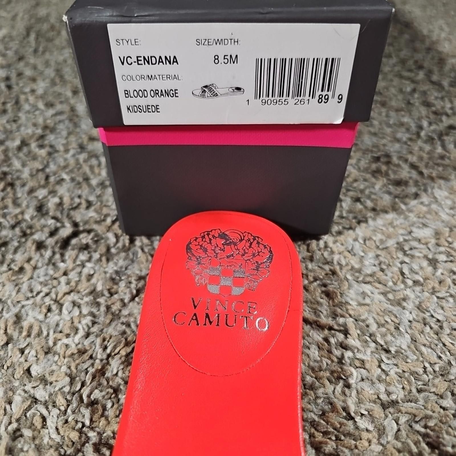 Vince Camuto vince camuto vc-endana blood orange sandals 8.5M NIB Size US 8.5 / IT 38.5 - 3 Thumbnail