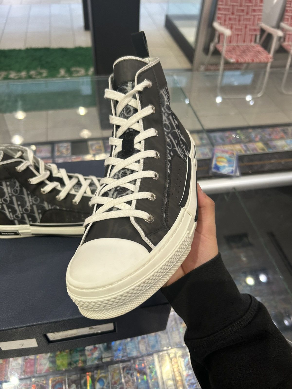 Dior Dior B23 high black white oblique Size US 10 / EU 43 - 3 Thumbnail