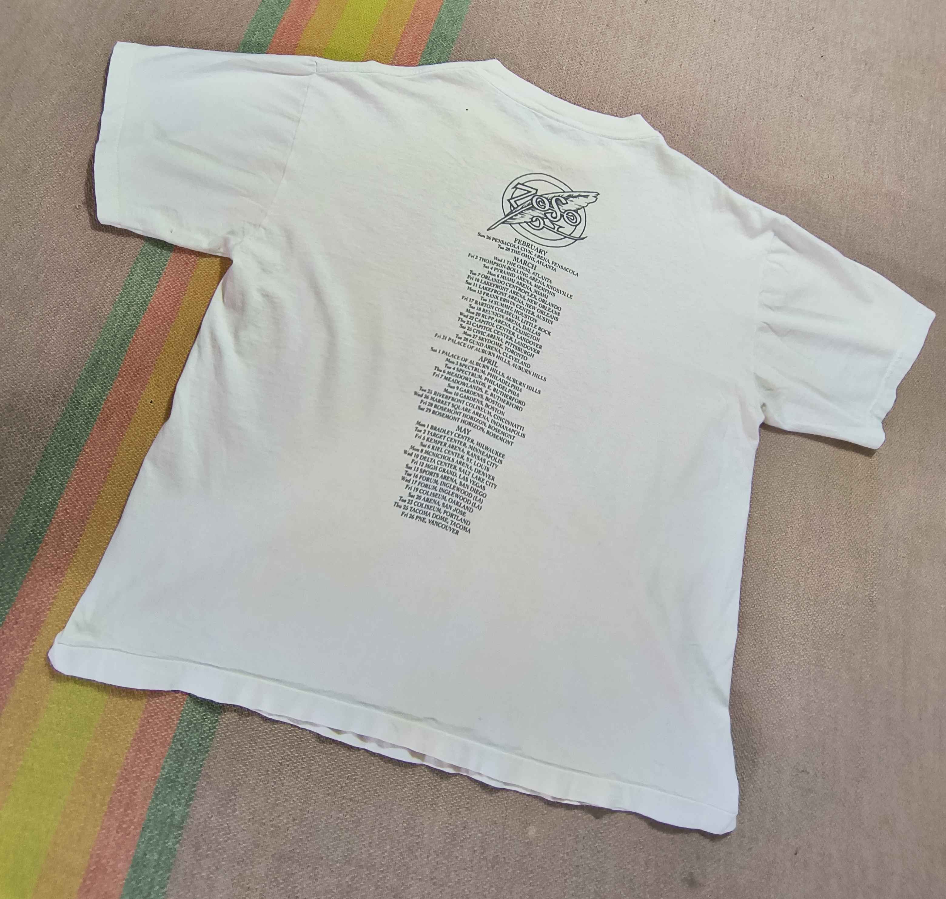 Band Tees Vintage ZOSO Jimmy Page Robert Plant World Tour 1995 Tee Size US L / EU 52-54 / 3 - 3 Thumbnail